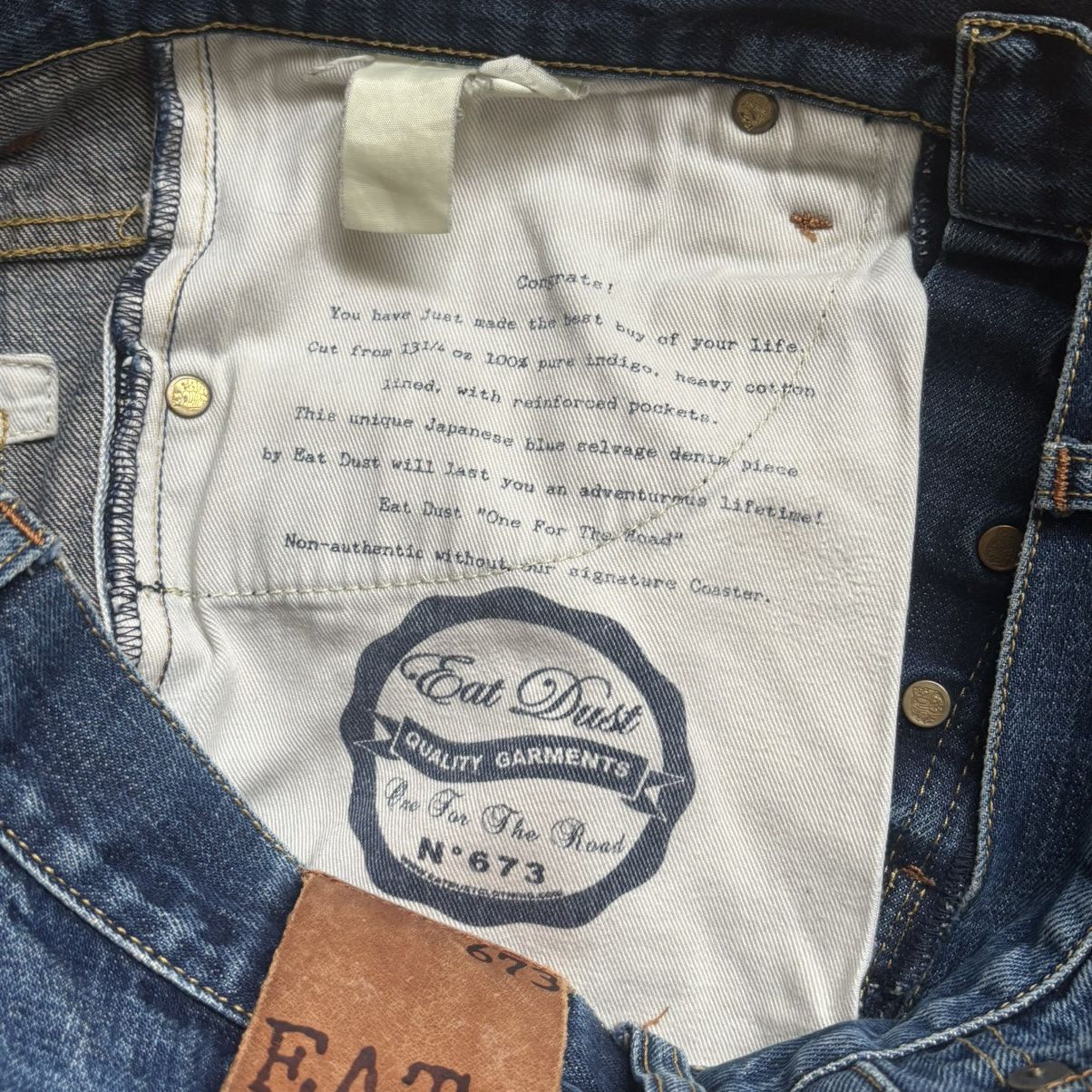 Eat Dust Vintage Japanese Eat Dust 673 Selvedge Denim Jeans Grunge Size US 30 / EU 46 - 9 Thumbnail