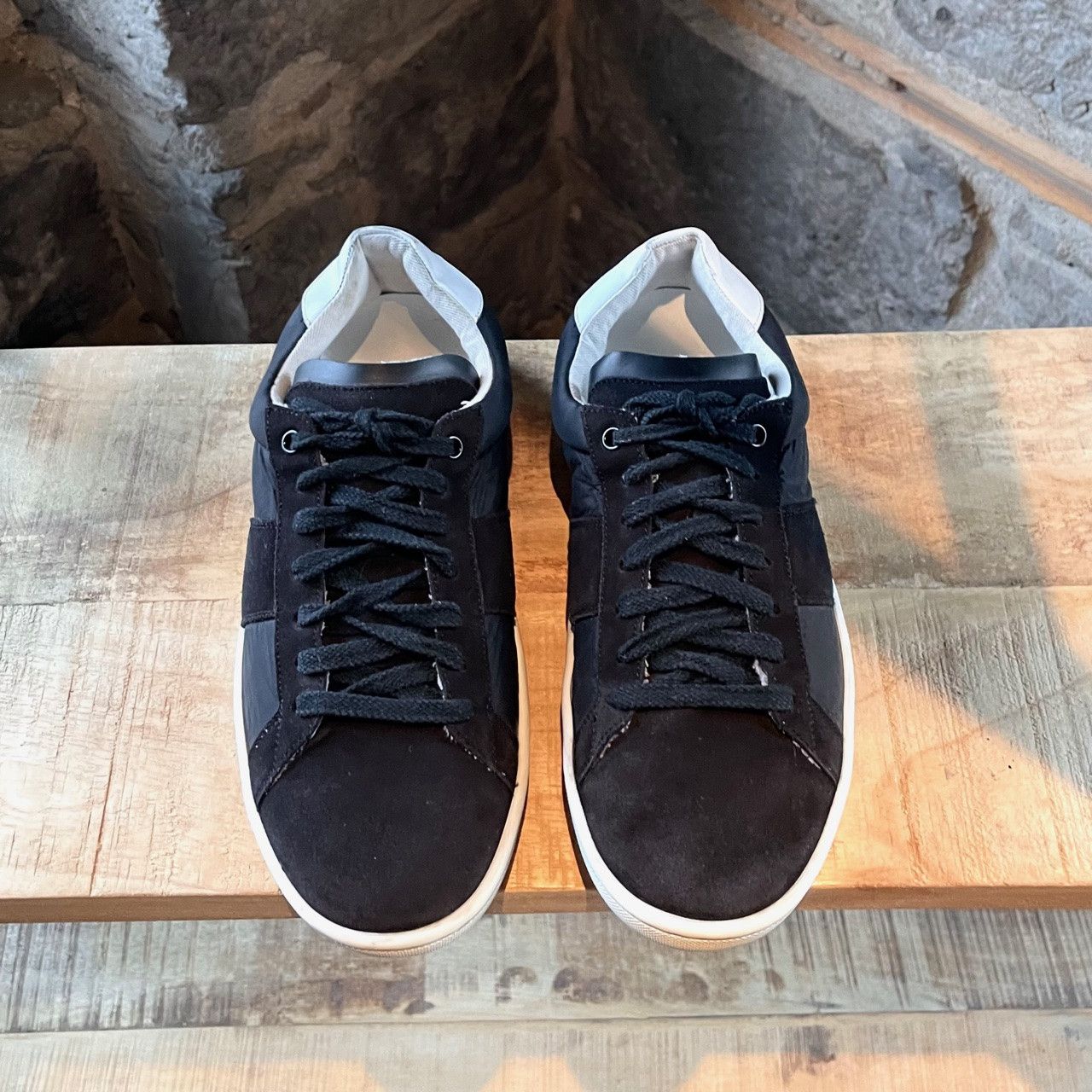 Saint Laurent Paris Saint Laurent Black Suede Nylon Low-top Sneakers Size US 8.5 / EU 41-42 - 2 Thumbnail