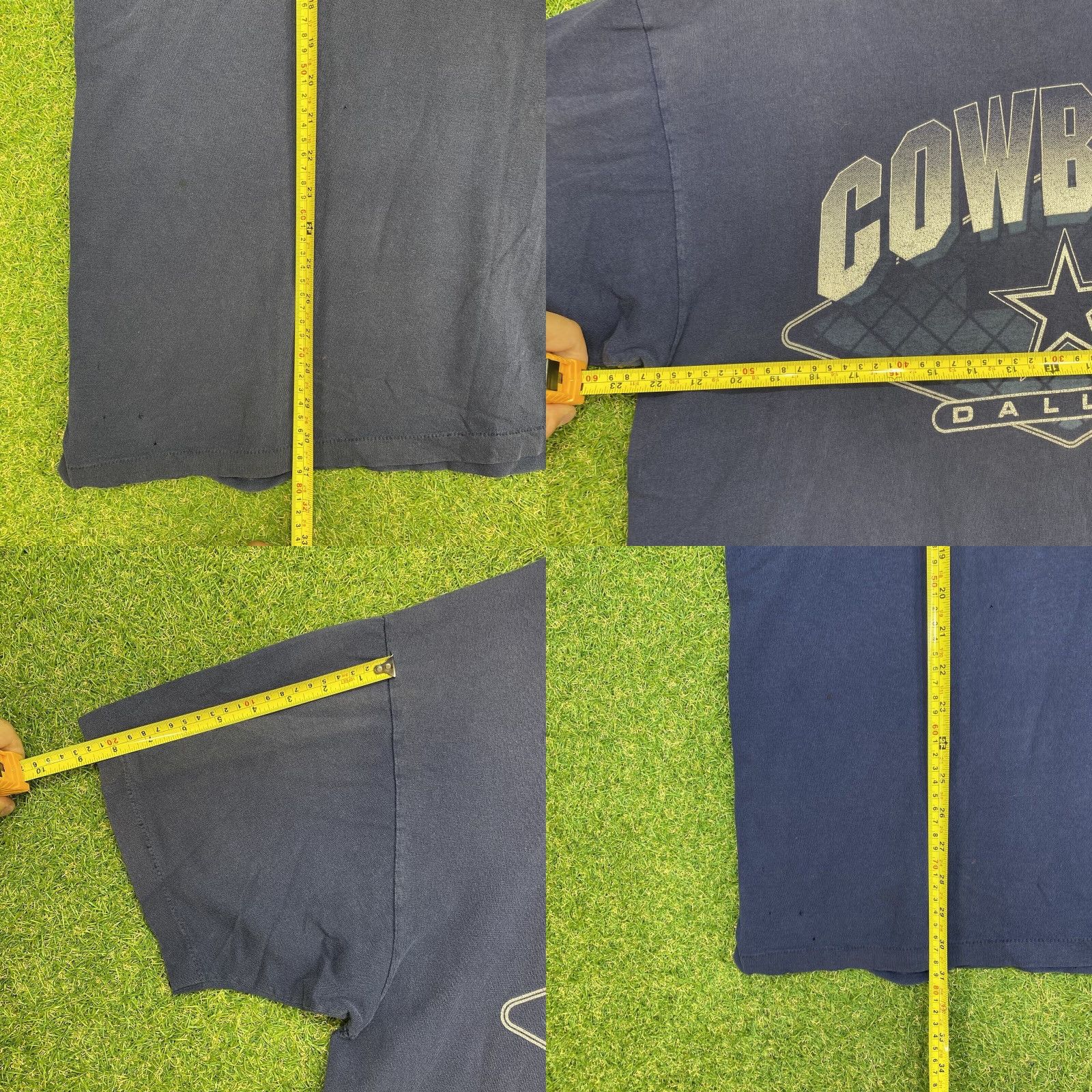 Logo Athletic VINTAGE Logo Athletic Shirt Mens XL 1990s 90s Dallas Cowboys Graphic Tee Blue Cotton Short Sleeve Crew Neck Logo Football Cowboys Mens Size US XL / EU 56 / 4 - 8 Thumbnail