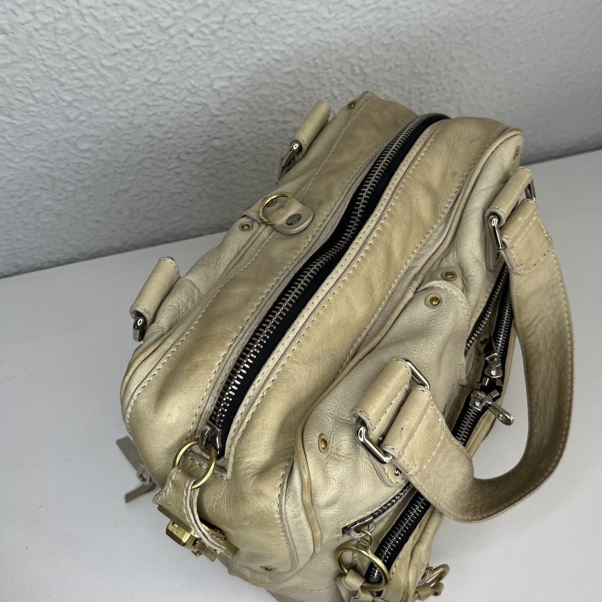 Chloe Vintage Chloe Betty Shoulder Hand Satchel Bag Leather Beige Size ONE SIZE - 6 Thumbnail