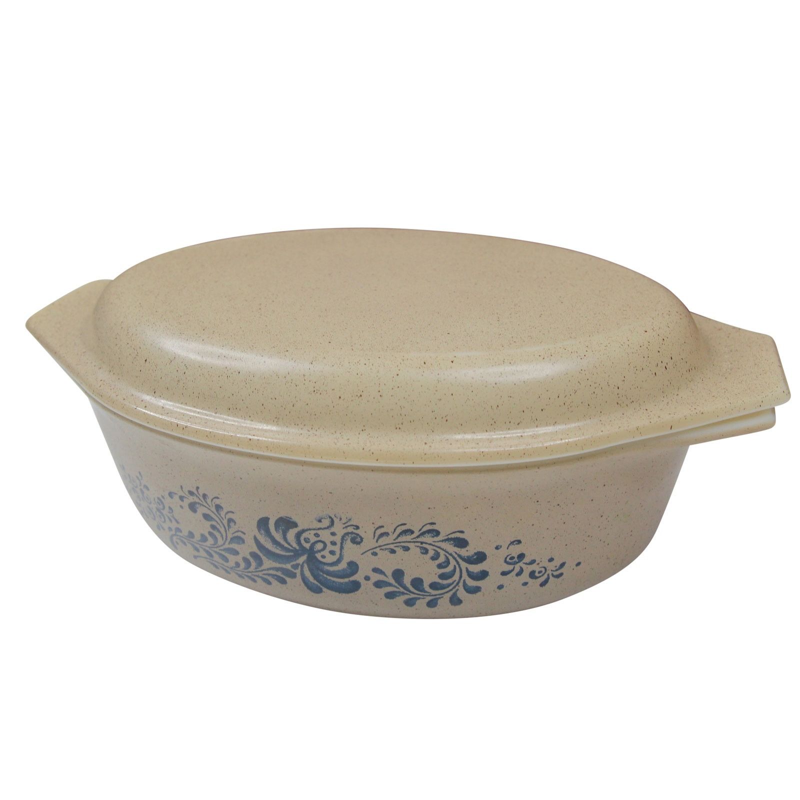 Vintage Vintage Pyrex "Home Stead" Print 2 1/2 QT Casserole Dish Size ONE SIZE - 2 Thumbnail
