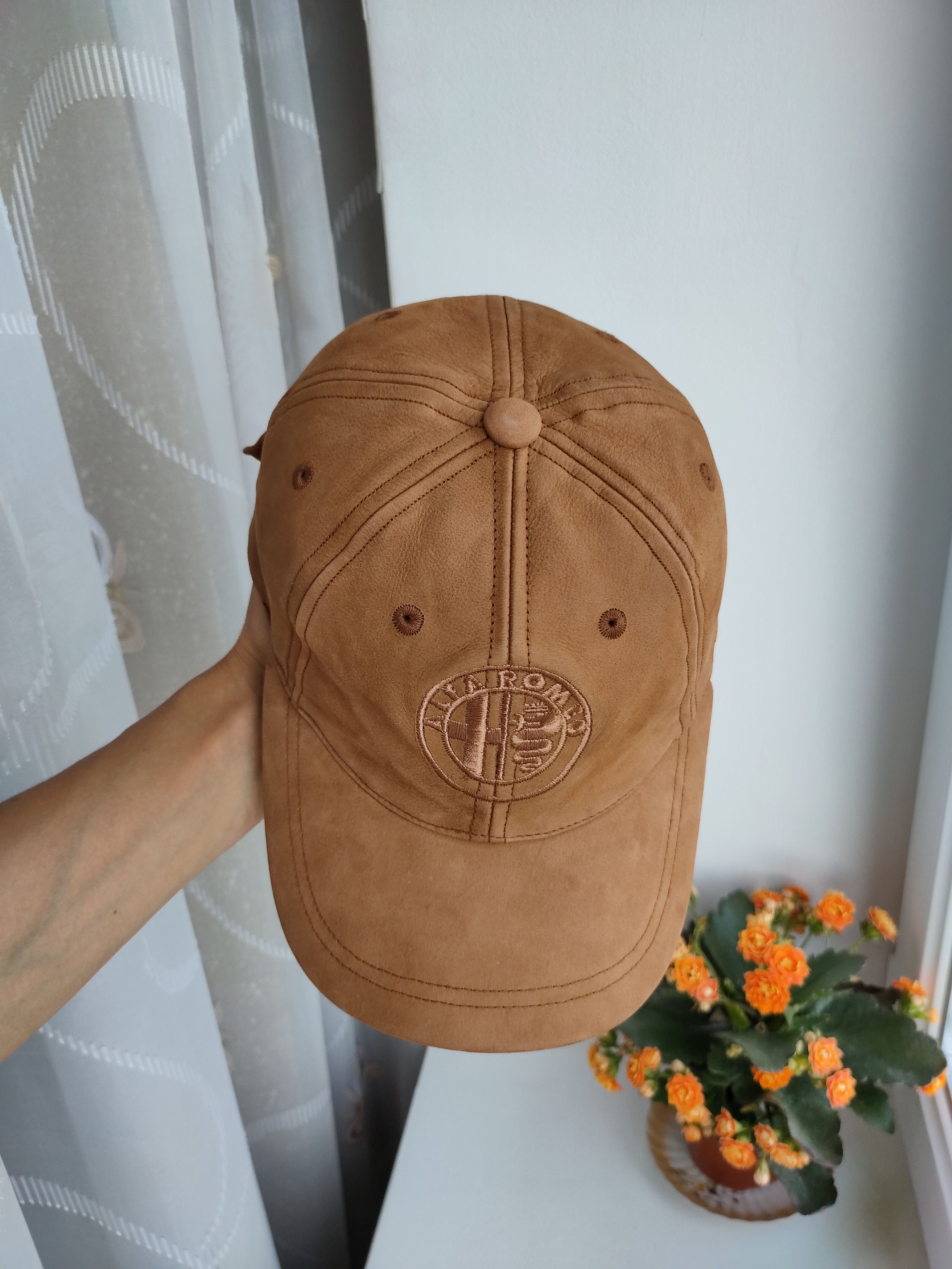 Vintage Alfa Romeo vintage leather cap hat U.S Basic blazer cap hat Size ONE SIZE - 11 Thumbnail