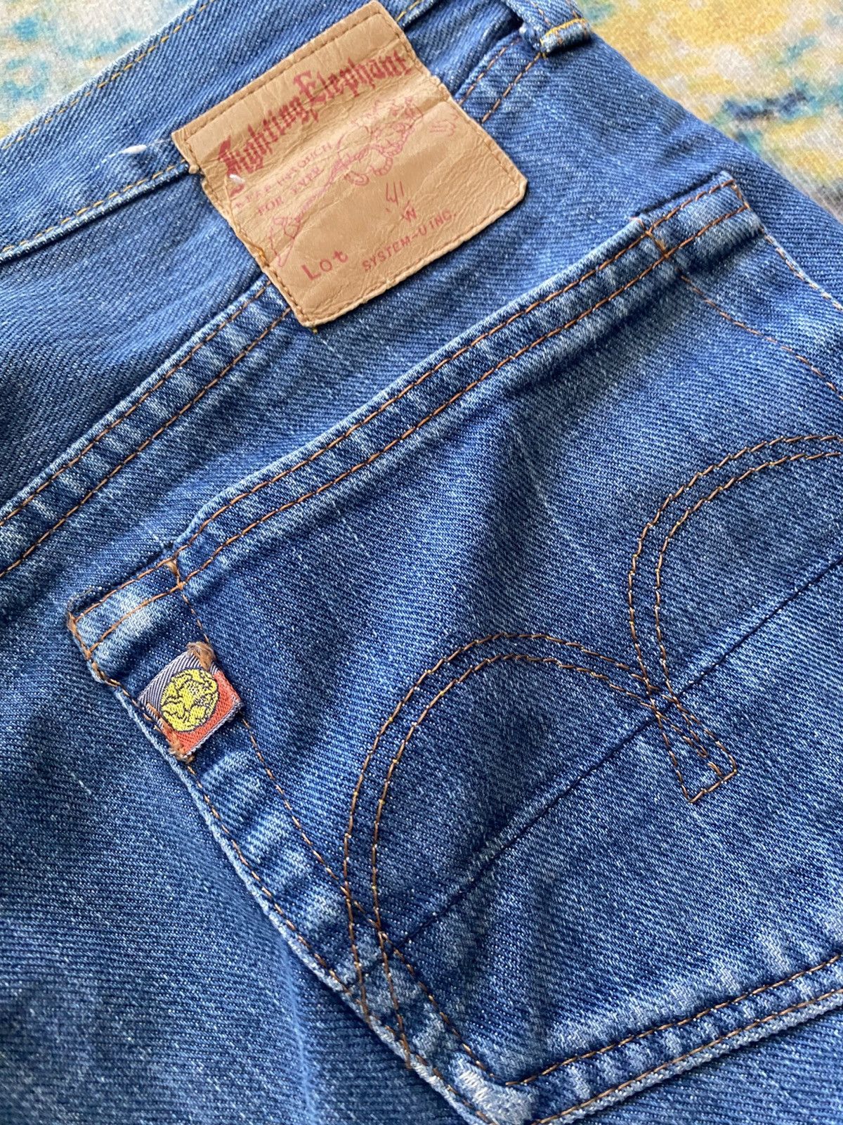 Japanese Brand Japan Made Elephant Fighting Selvedge Light Denim Jeans Size US 30 / EU 46 - 8 Thumbnail