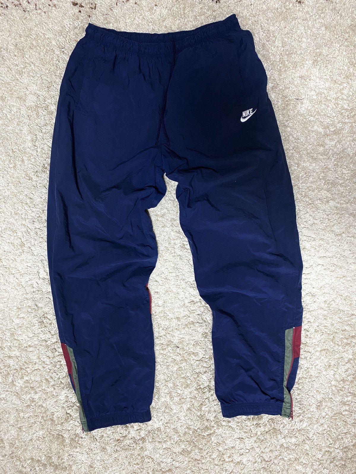 Nike Vintage Y2K Nike 100% Nylon Drill Track Pants Size US 36 / EU 52 - 3 Thumbnail