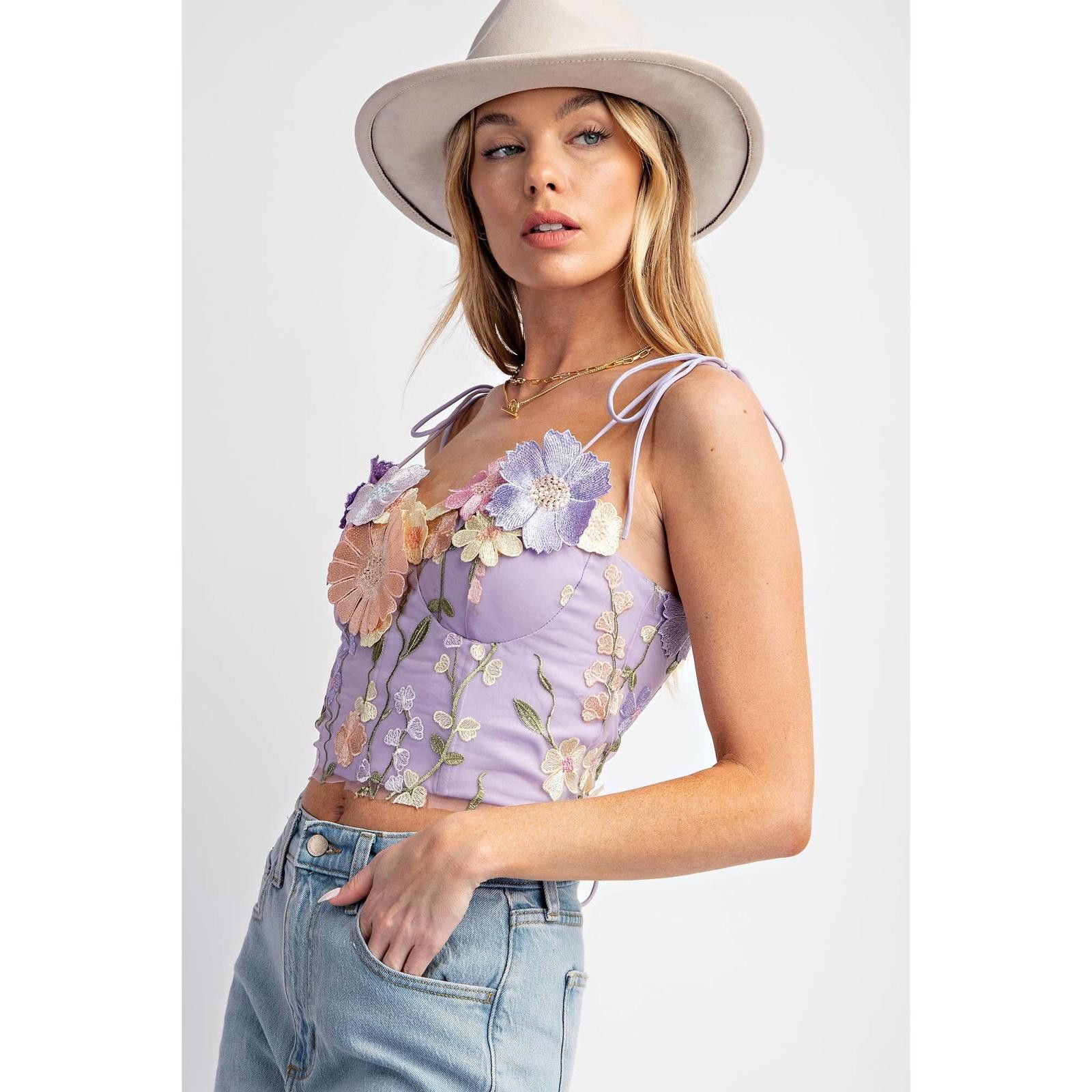 Other 3D Flower Embroidery Tank Top Size S / US 4 / IT 40 - 7 Thumbnail