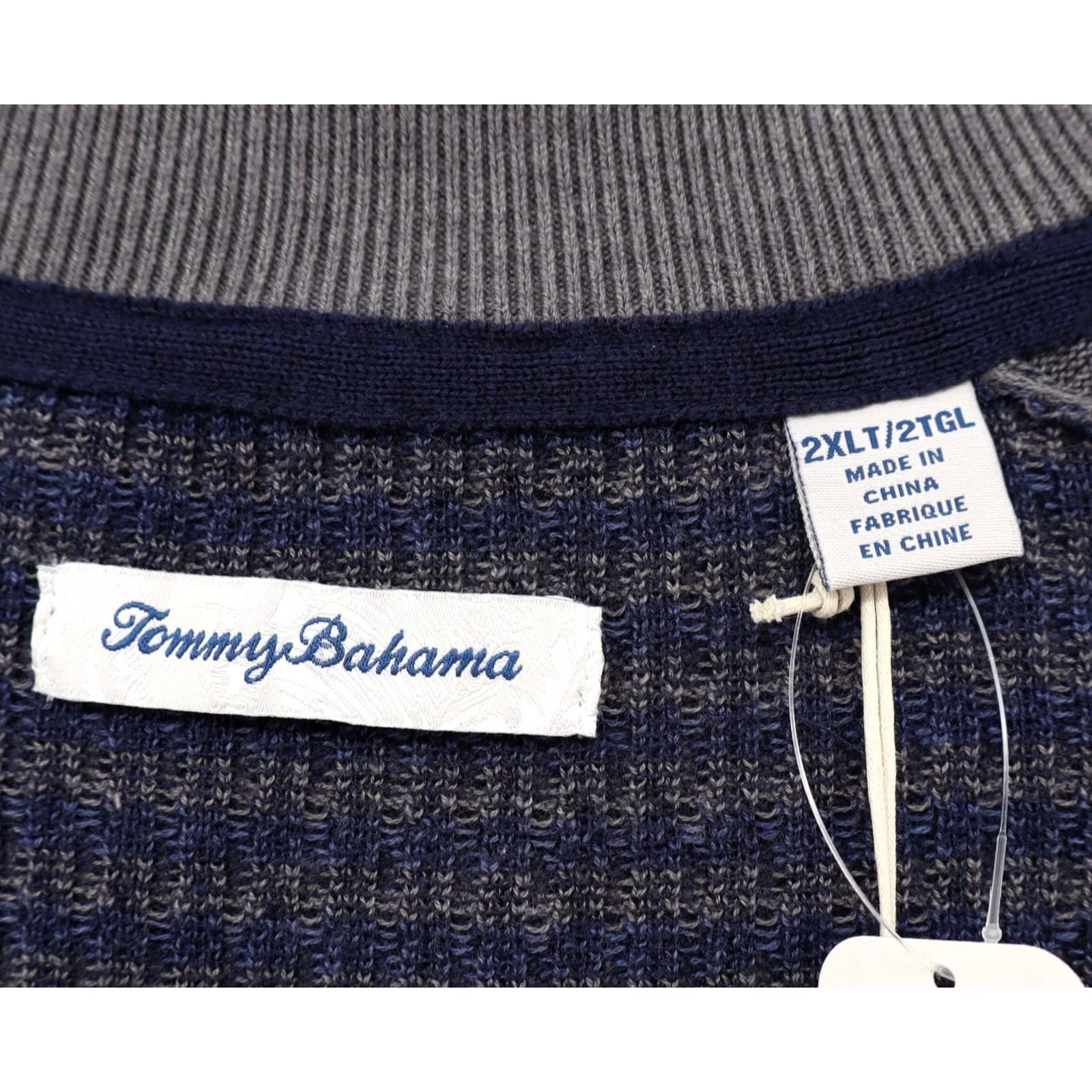 Tommy Bahama Tommy Bahama Men's Sweater Coast Shores Navy 2XL Crew Neck Pullover Big & Tall NEW Size US XXL / EU 58 / 5 - 3 Thumbnail
