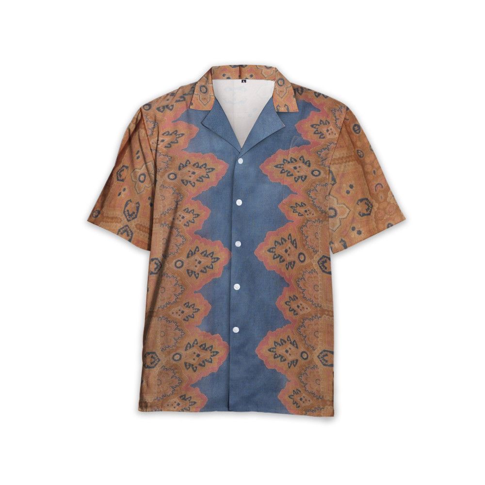 Designer Bowling Shirt with Voyage Imaginaire Print Size US L / EU 52-54 / 3 - 1 Thumbnail
