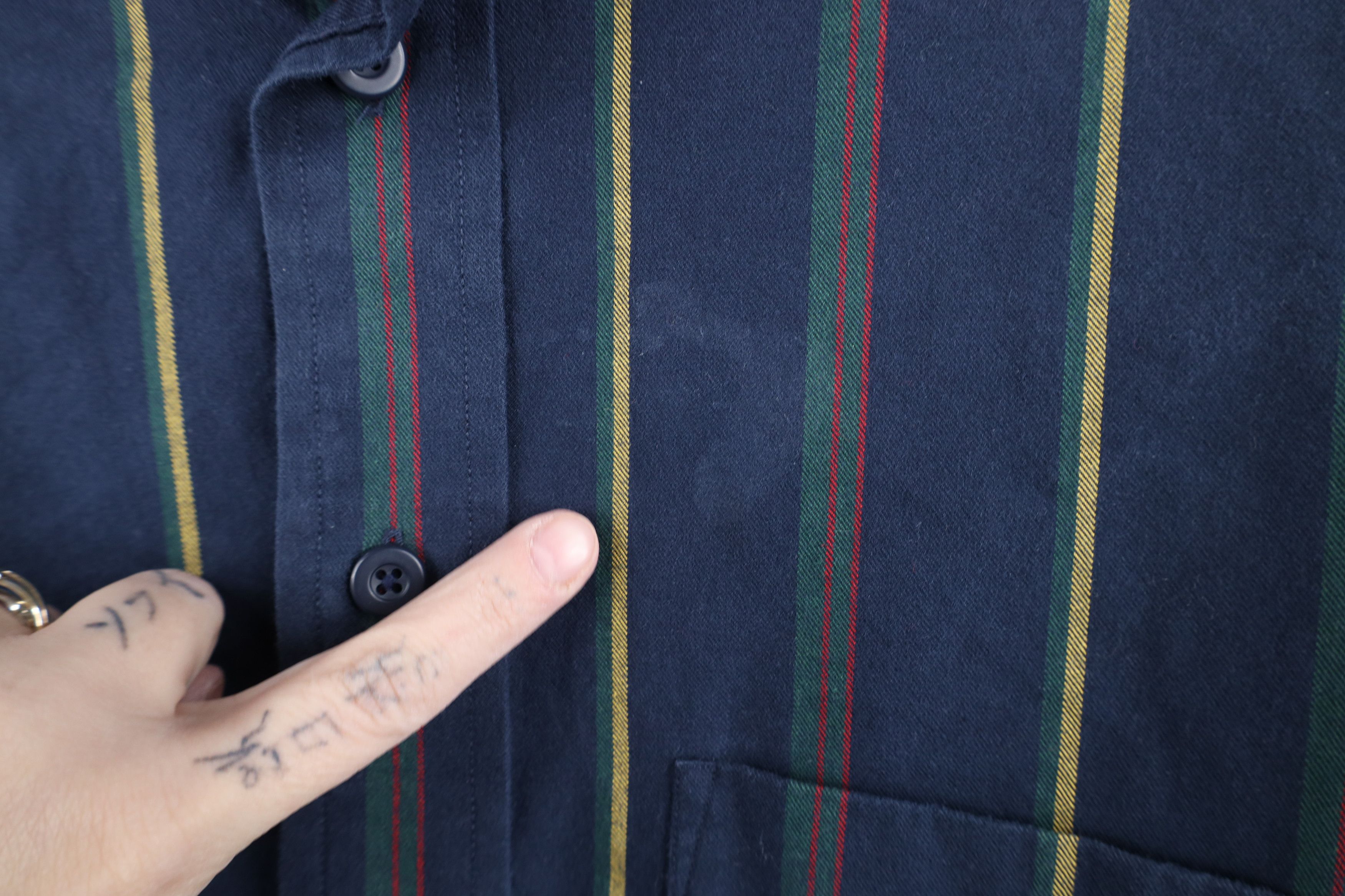 Vintage Vintage 90s Y2K Streetwear Rainbow Striped Button Down Shirt Size US S / EU 44-46 / 1 - 5 Thumbnail