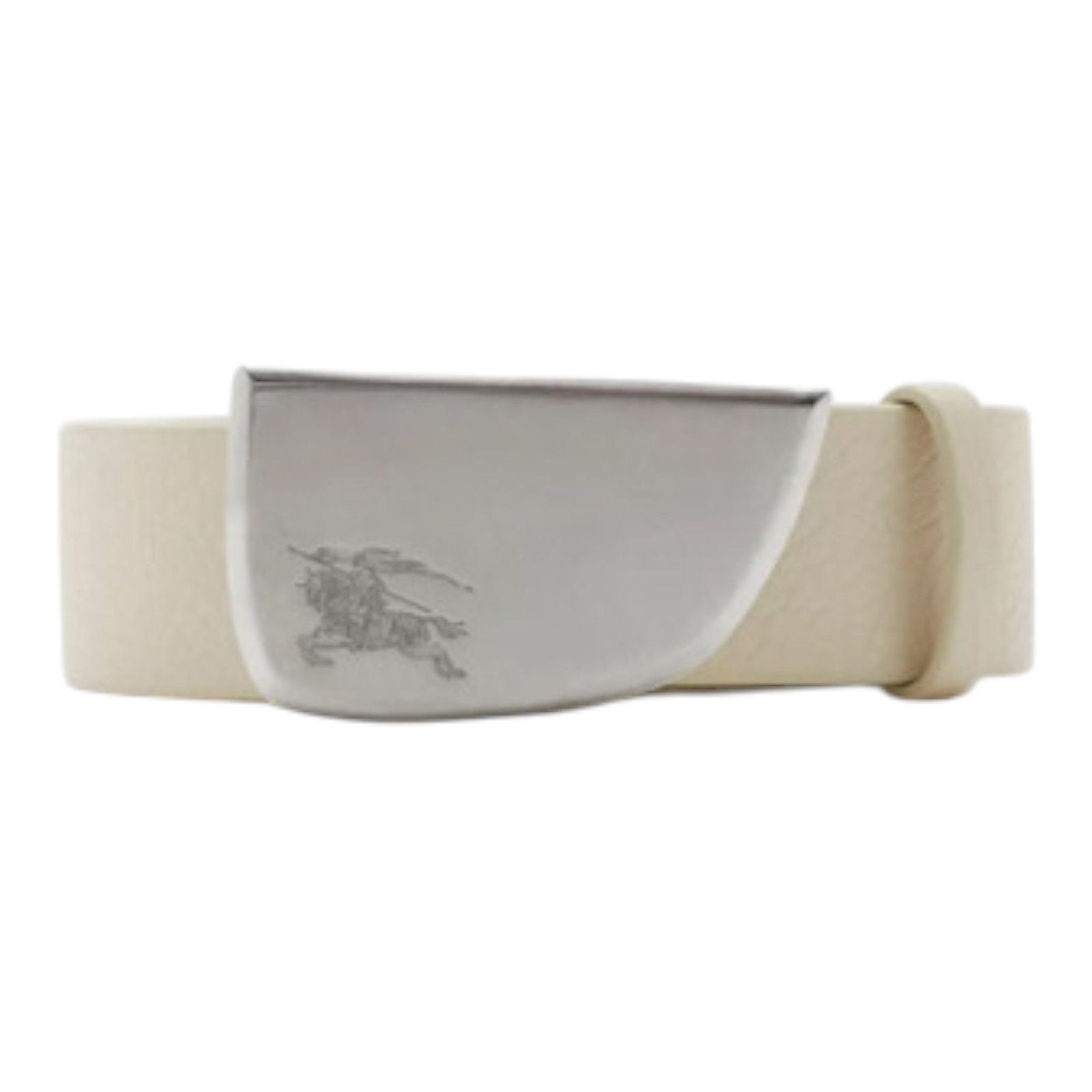 Burberry Belt Burberry Shield Buckle White size 90 Size 36 - 1 Thumbnail