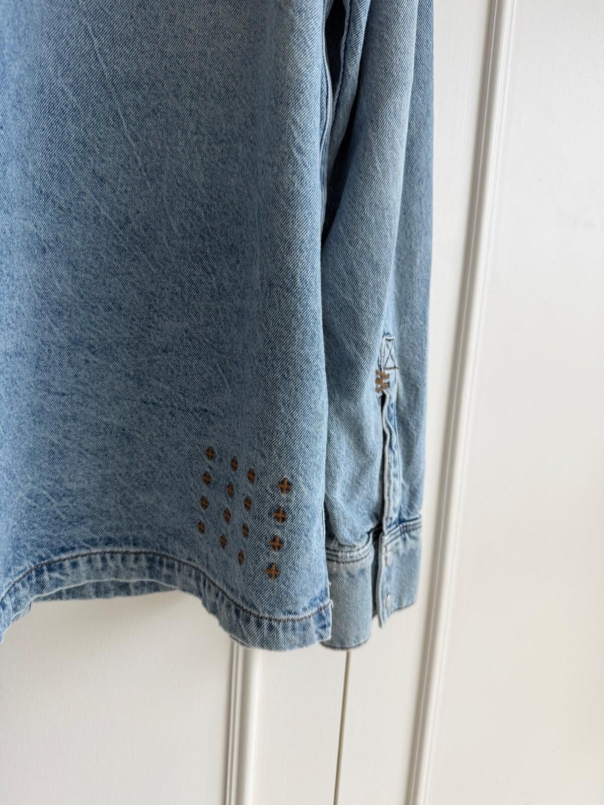 Ksubi new Ksubi mens whiplash ls shirt krystal blue denim medium m Size US M / EU 48-50 / 2 - 8 Thumbnail