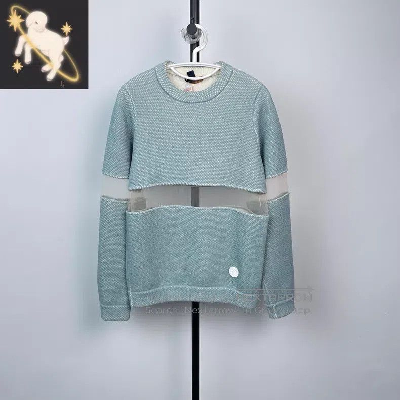 Louis Vuitton Louis Vuitton SS24 turquoise patchwork chain crewneck cash Size US S / EU 44-46 / 1 - 1 Thumbnail