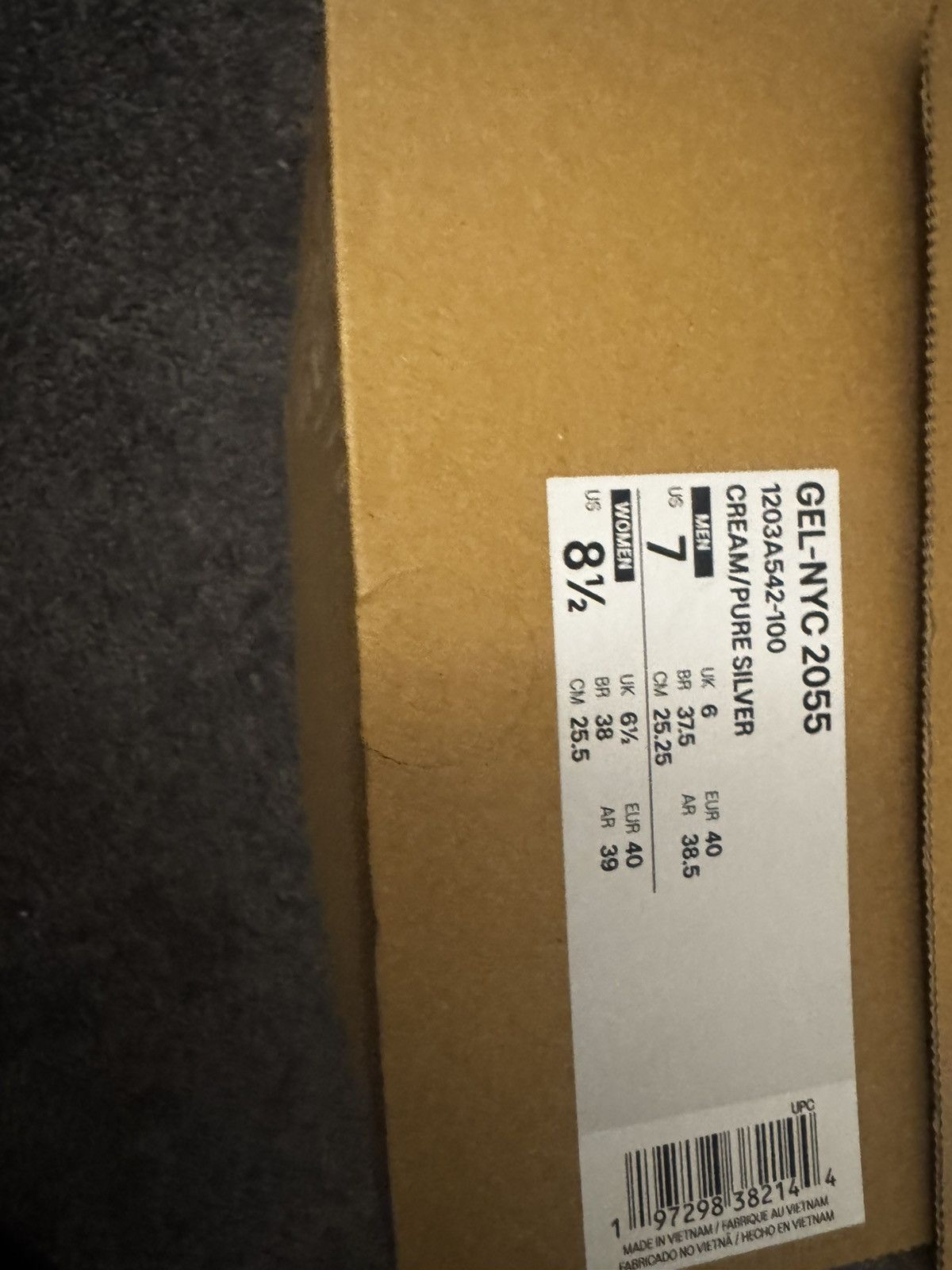 Asics ASICS GEL- NYC 2055 CREAM/SILVER Size US 8.5 / IT 38.5 - 3 Thumbnail