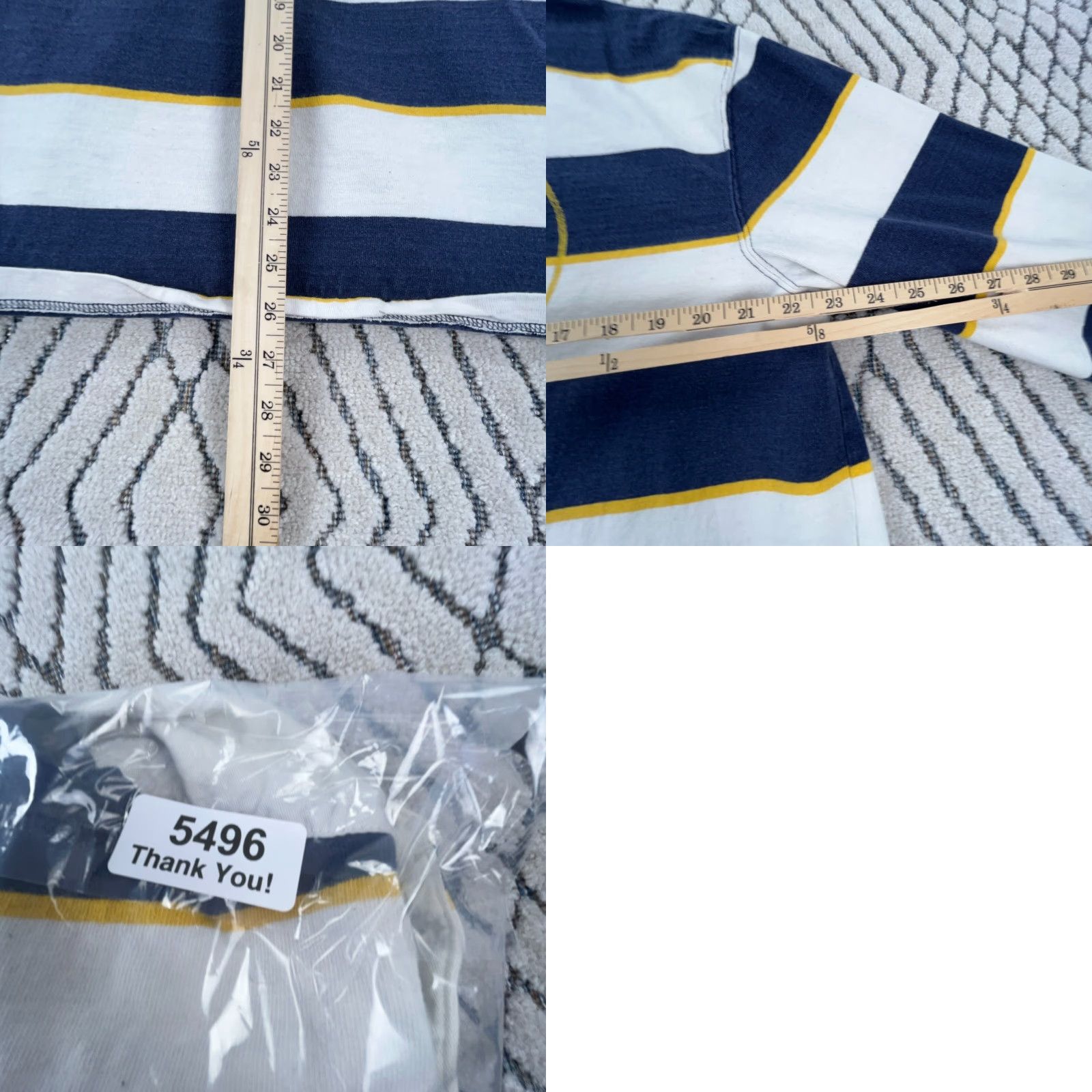 American Eagle Outfitters VINTAGE American Eagle Outfitters Rugby Shirt Men L Blue Striped Polo Size US L / EU 52-54 / 3 - 9 Thumbnail