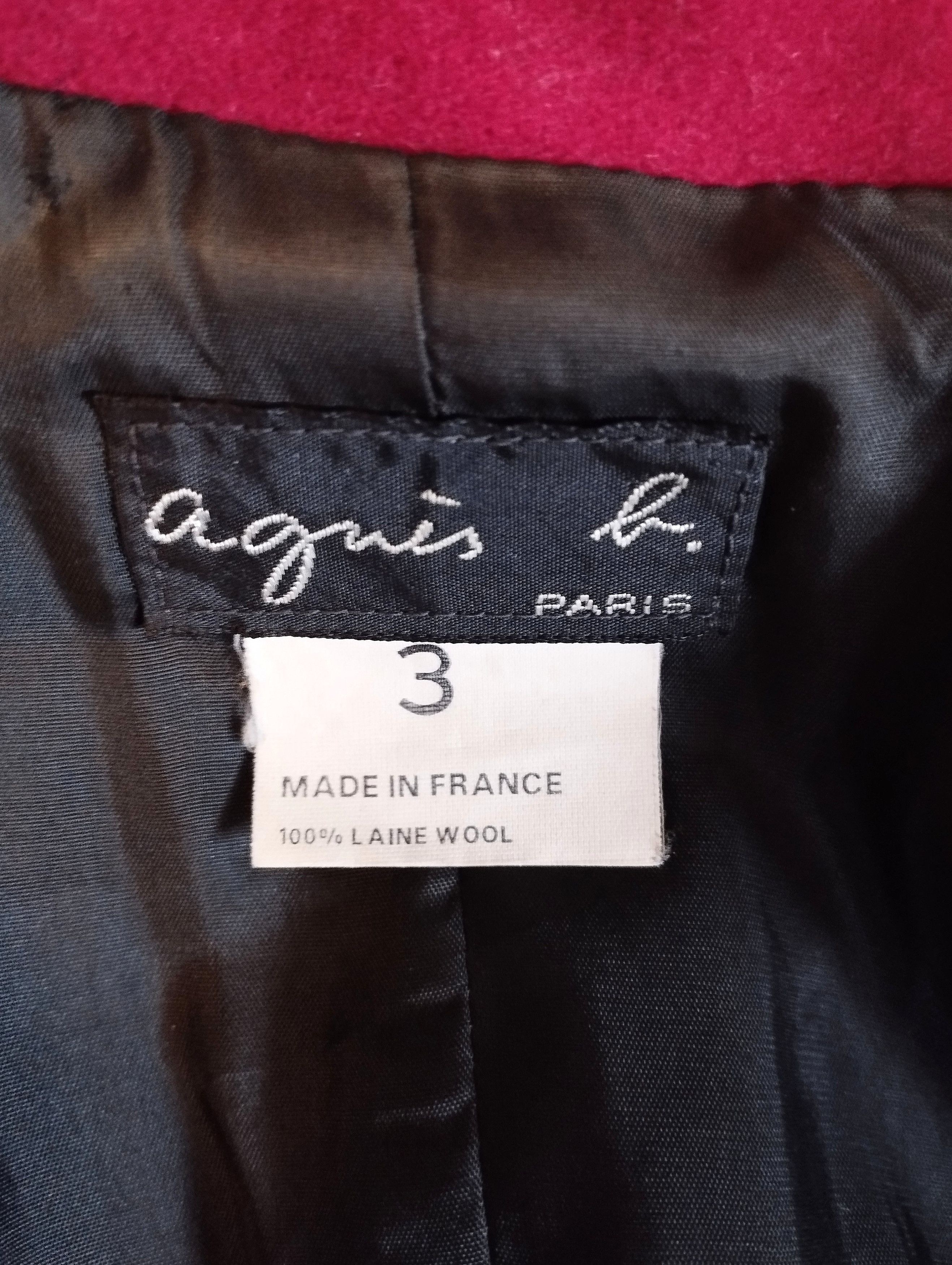 agnes b. Agnès B Veste Couture Laine T3 OU TM/L Size L / US 10 / IT 46 - 3 Thumbnail