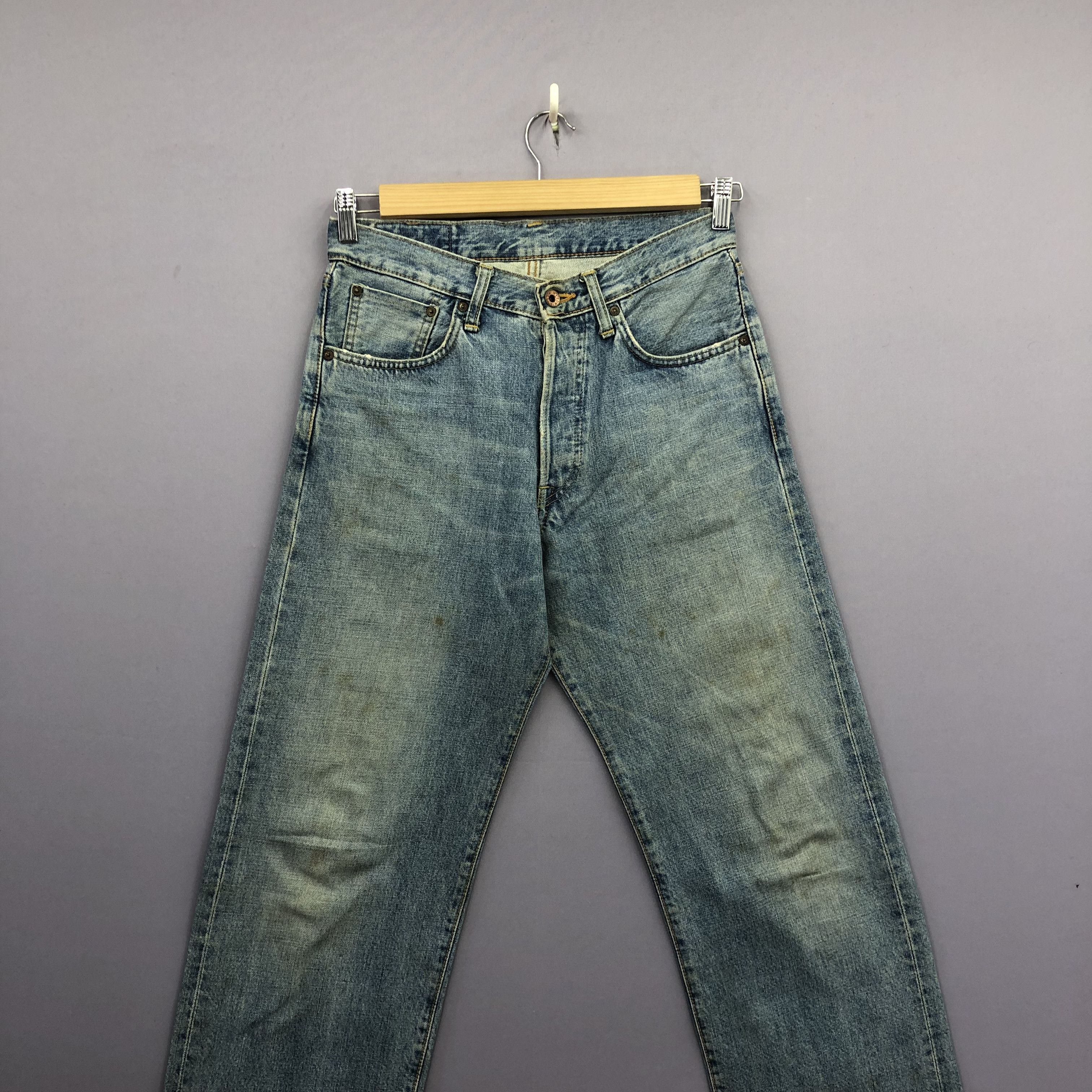 Edwin Vintage Edwin Selvedge Jeans Japanese Faded Light Wash Denim Size 28" / US 6 / IT 42 - 3 Thumbnail