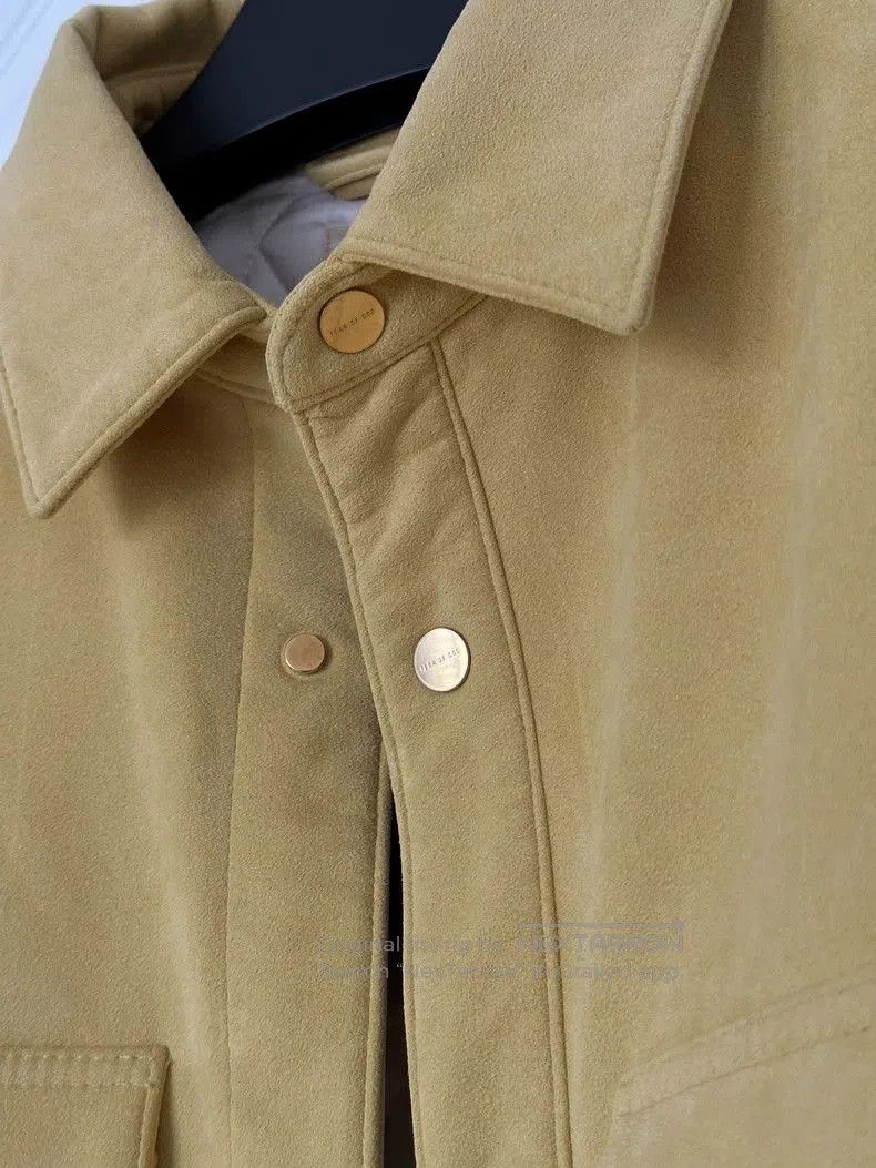 Fear of God Fear of God 6th Yellow Suede Shirt Jacket. Size US XL / EU 56 / 4 - 9 Thumbnail