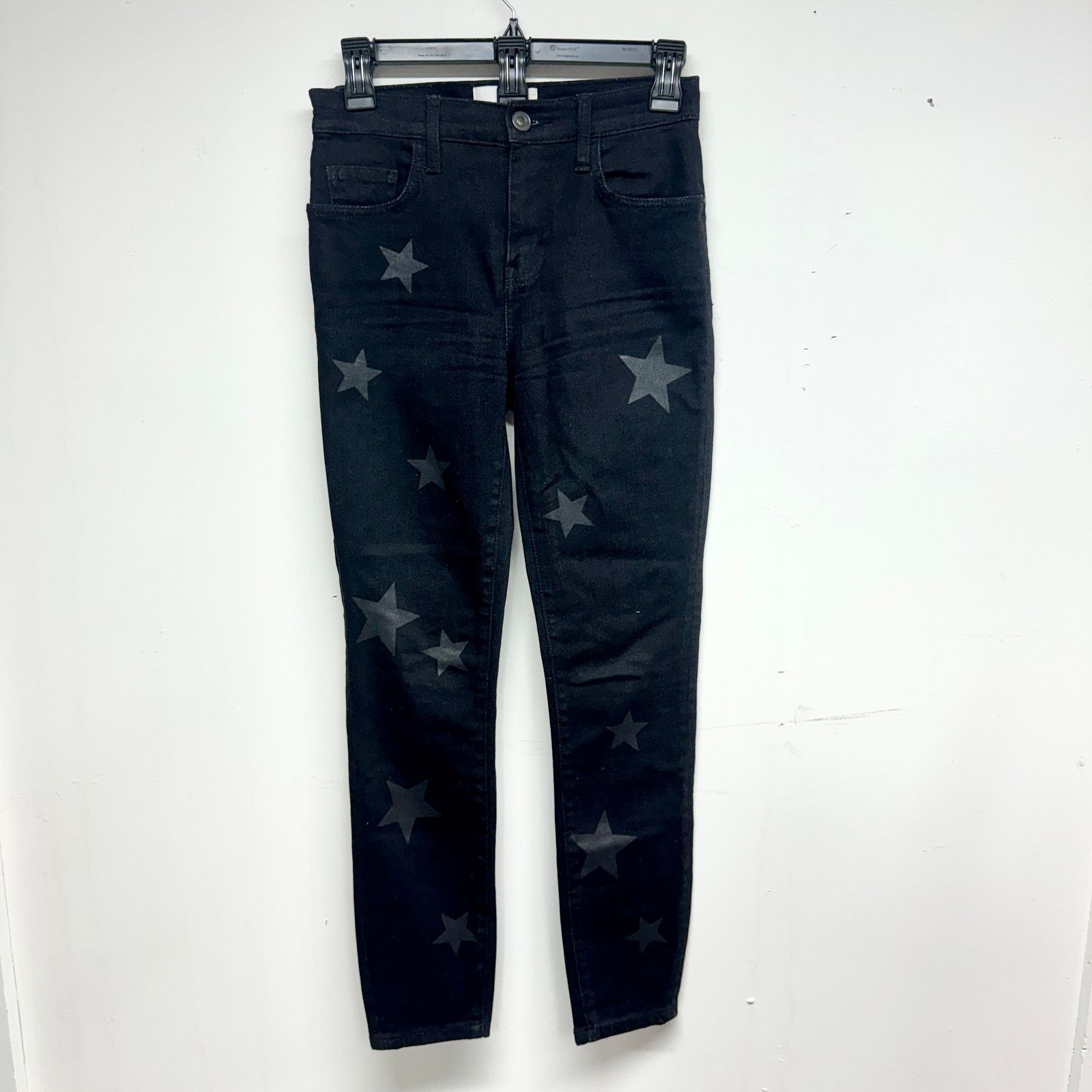 Current/Elliot Current Elliott Black High Rise Skinny Jeans Stars Size 25 Size 25" / US 0 / IT 36 - 2 Thumbnail