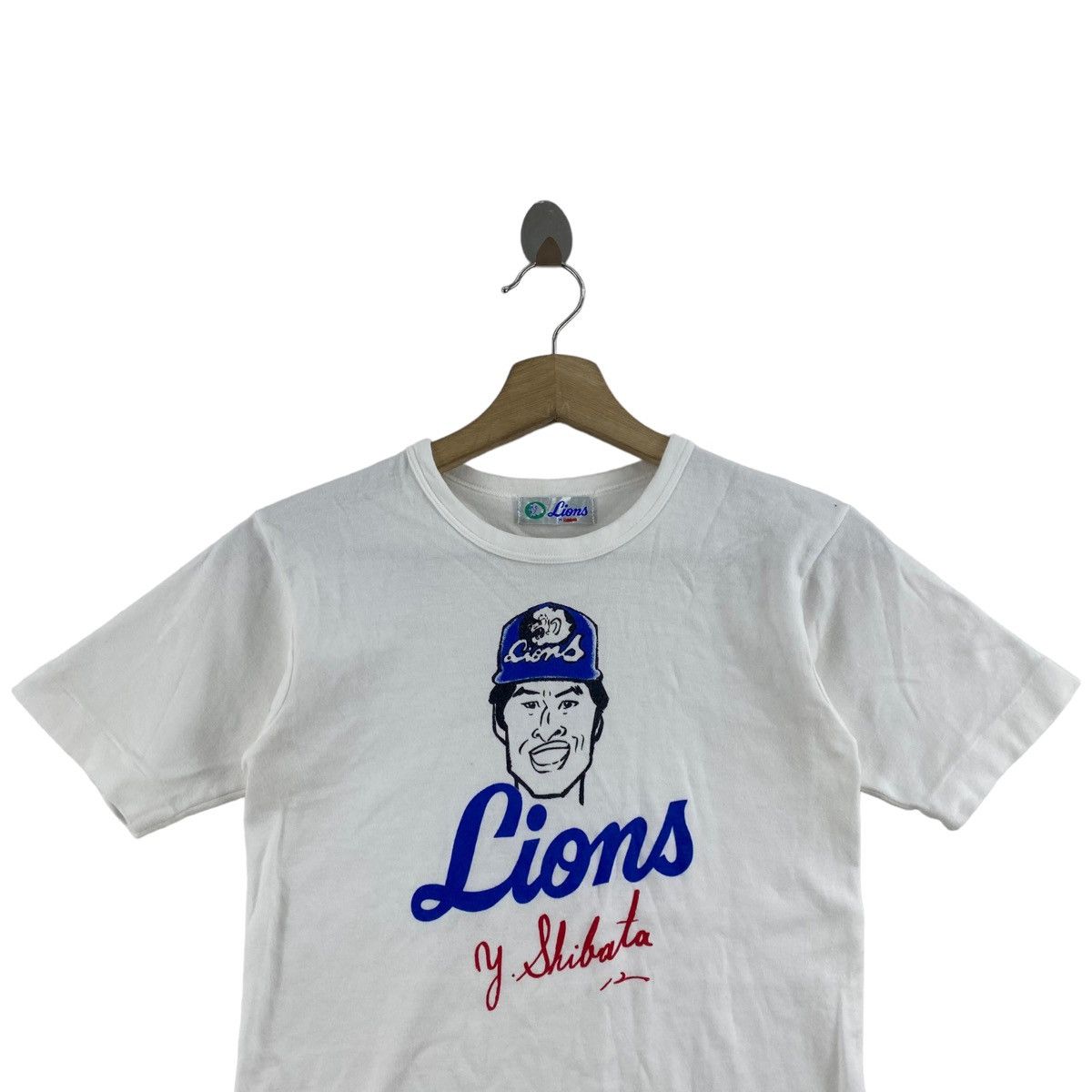 Vintage Vintage 80s Y.SHIBATA LIONS Japan Baseball Team Drawing Size US XS / EU 42 / 0 - 2 Thumbnail