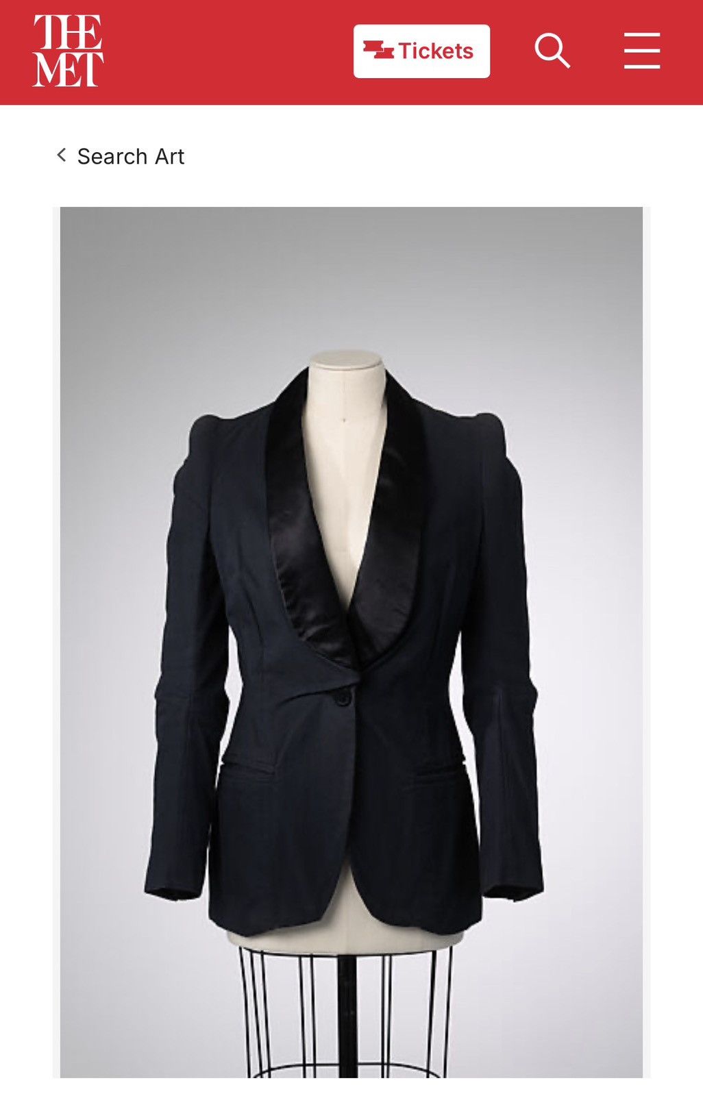 Maison Margiela Maison Martin Margiela AW90 Cigarette Shoulder Tuxedo Blazer Size M / US 6-8 / IT 42-44 - 16 Thumbnail