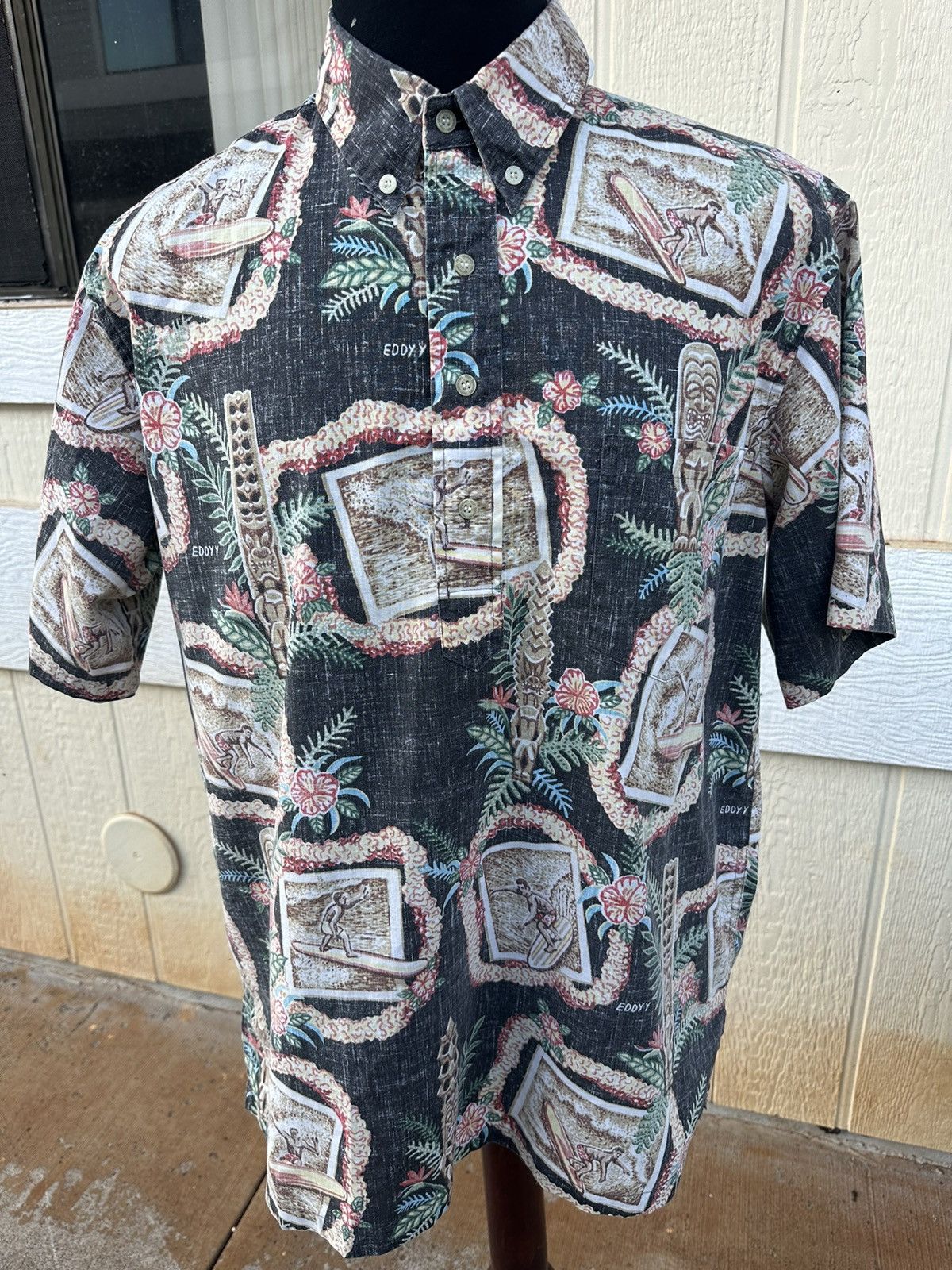 Reyn Spooner Reyn Spooner Hawaiian Print Multicolored 3/4 Button Men's L Size US L / EU 52-54 / 3 - 1 Thumbnail