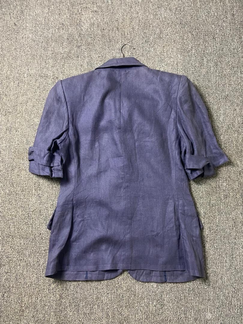 Yves Saint Laurent Yves Saint Laurent Short Sleeve Blazer (191) Size M / US 6-8 / IT 42-44 - 2 Thumbnail