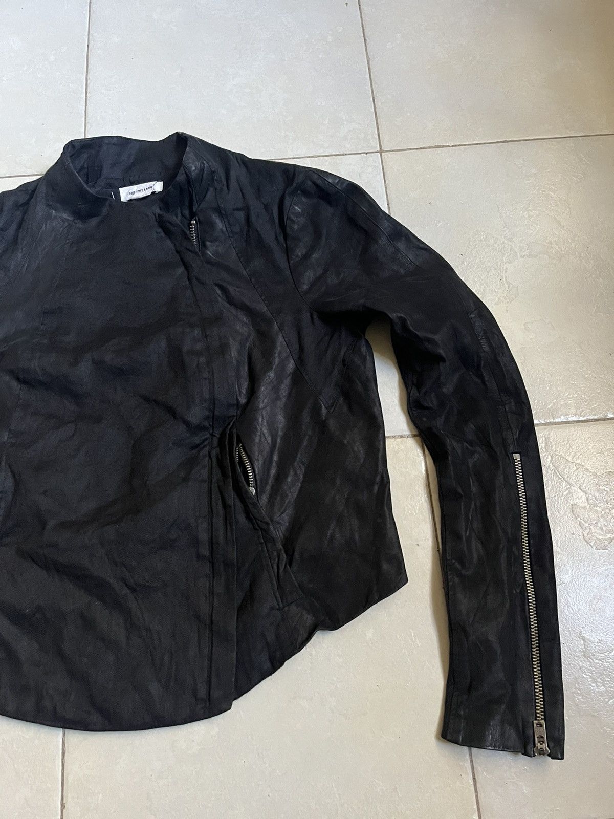 Helmut Lang Helmut lang asymmetric leather jacket Size M / US 6-8 / IT 42-44 - 4 Thumbnail