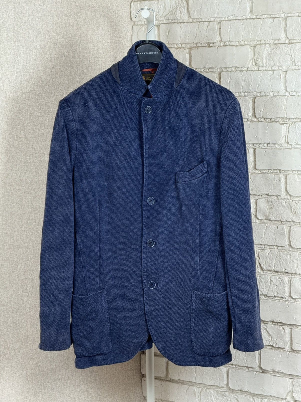 Loro Piana Loro Piana Blue Silk Light Blazer Jacket Size US L / EU 52-54 / 3 - 1 Thumbnail