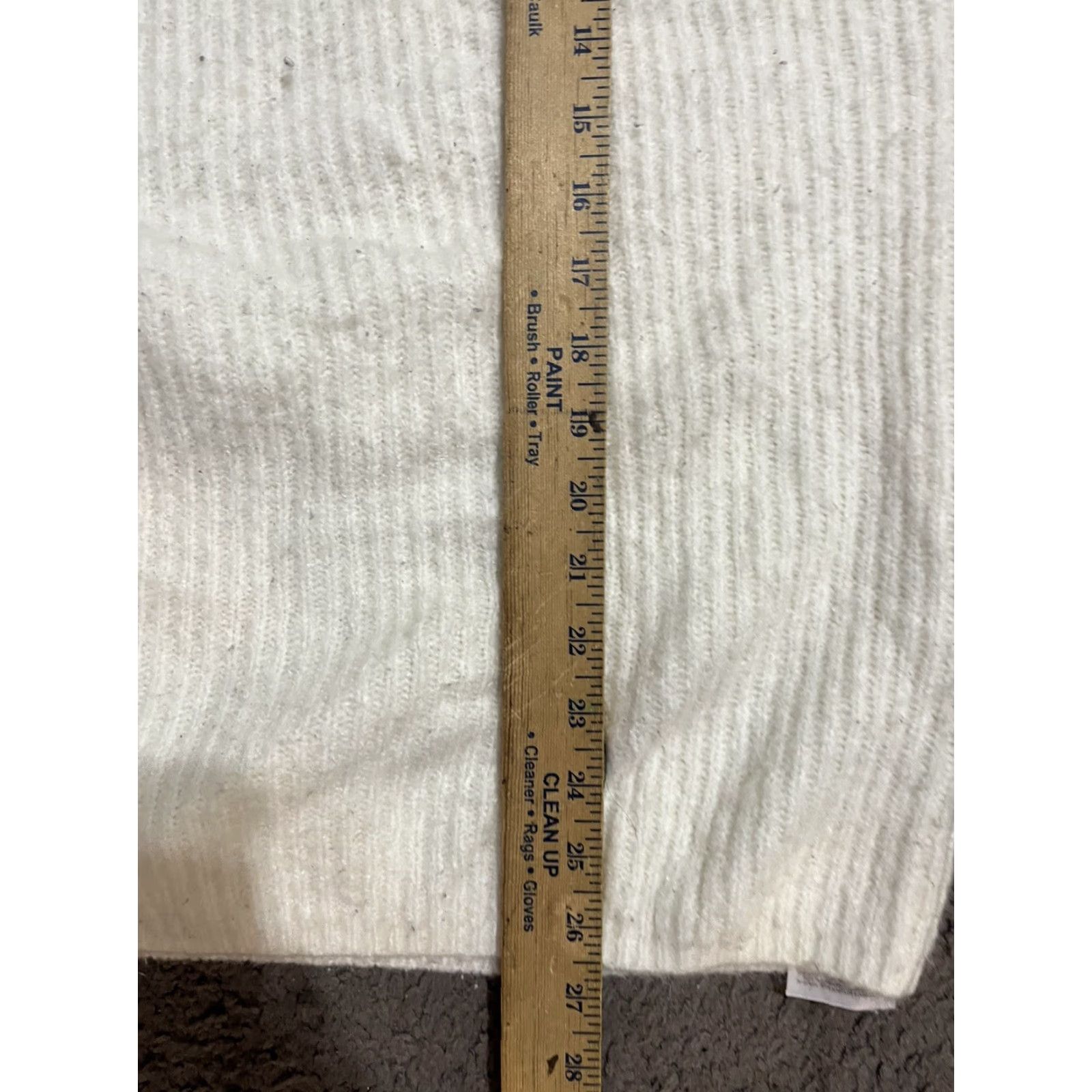 Guess GUESS Sweater Women's S White Knit Round Neck Long Sleeve Acrylic Blend Pullover Size S / US 4 / IT 40 - 5 Thumbnail