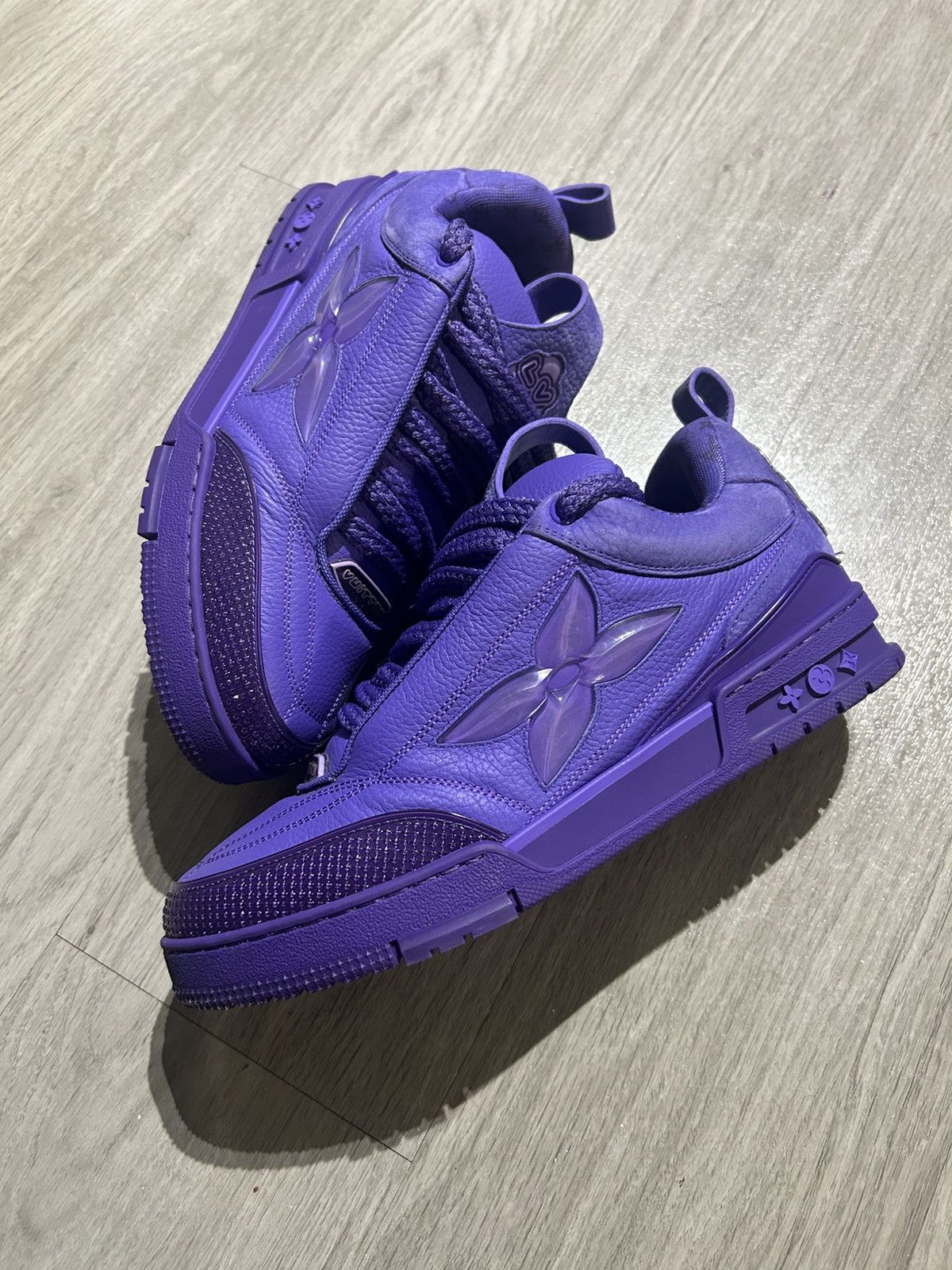 Louis Vuitton Louis vuitton skate purple suede sneaker Size US 11 / EU 44 - 1 Thumbnail