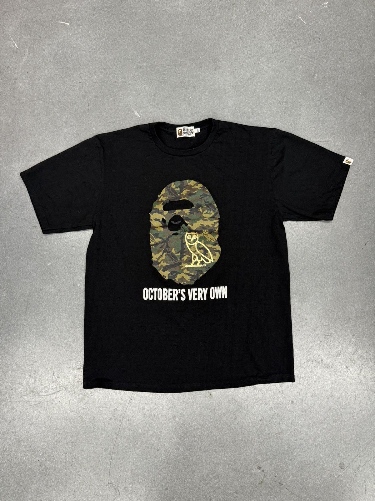 Bape FW21 Bape OVO Woodland Camo Ape Head T-Shirt | Grailed