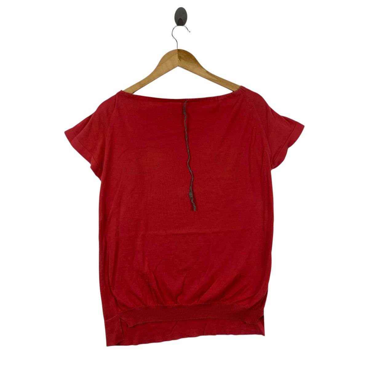 Vintage CIVIDINI ITALY Brand Knitwear Red Short Sleeve Tshirt Size S / US 4 / IT 40 - 1 Thumbnail