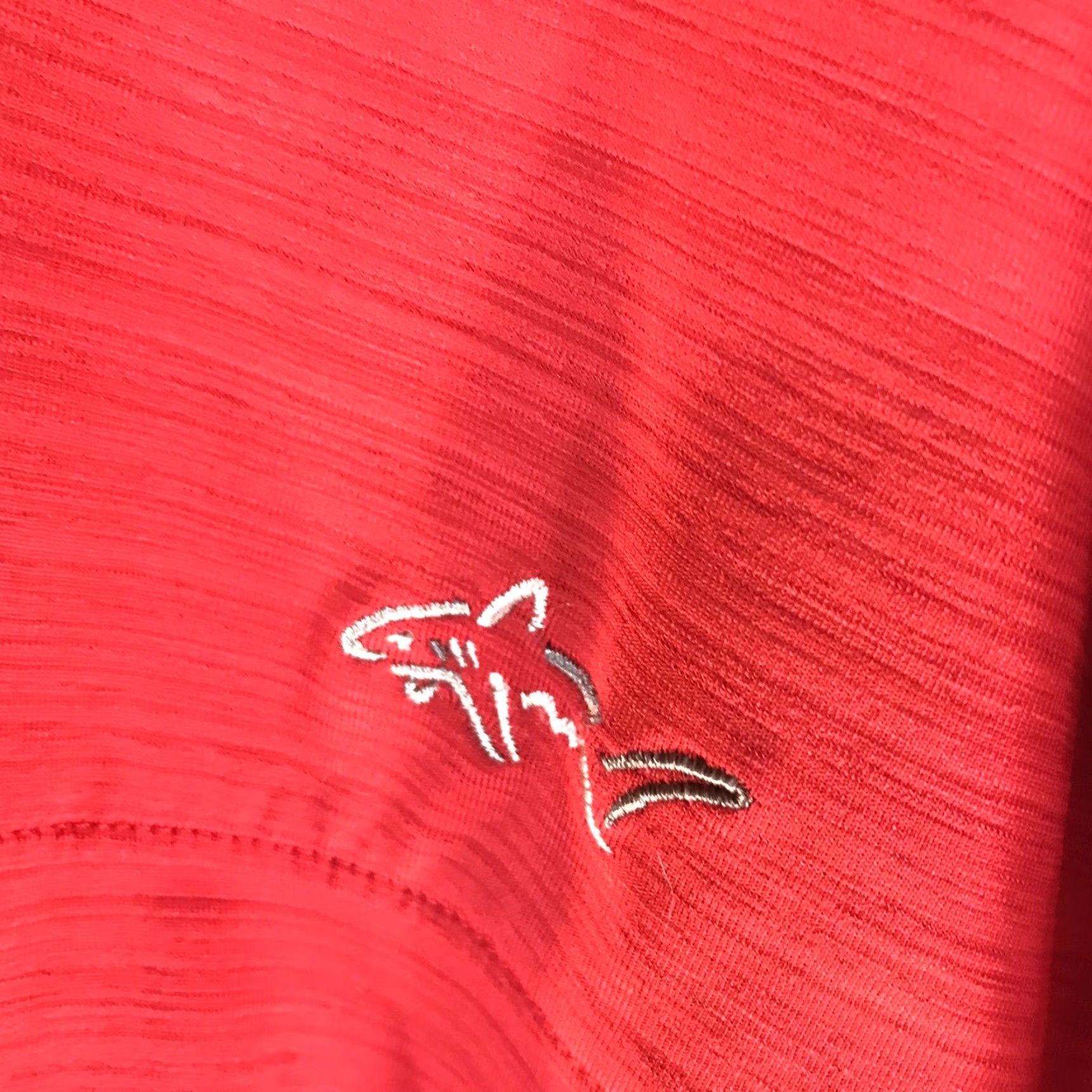 Vintage Greg Norman Play Dry Shirt Mens XL Red Striped 1/4 Button X-Soft Golf Size US XL / EU 56 / 4 - 2 Thumbnail