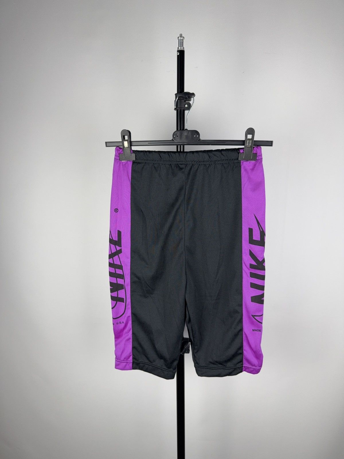 Nike × Vintage Vintage Nike Made in USA Big Logo Bike Shorts Thermo Size S Size US 30 / EU 46 - 1 Thumbnail
