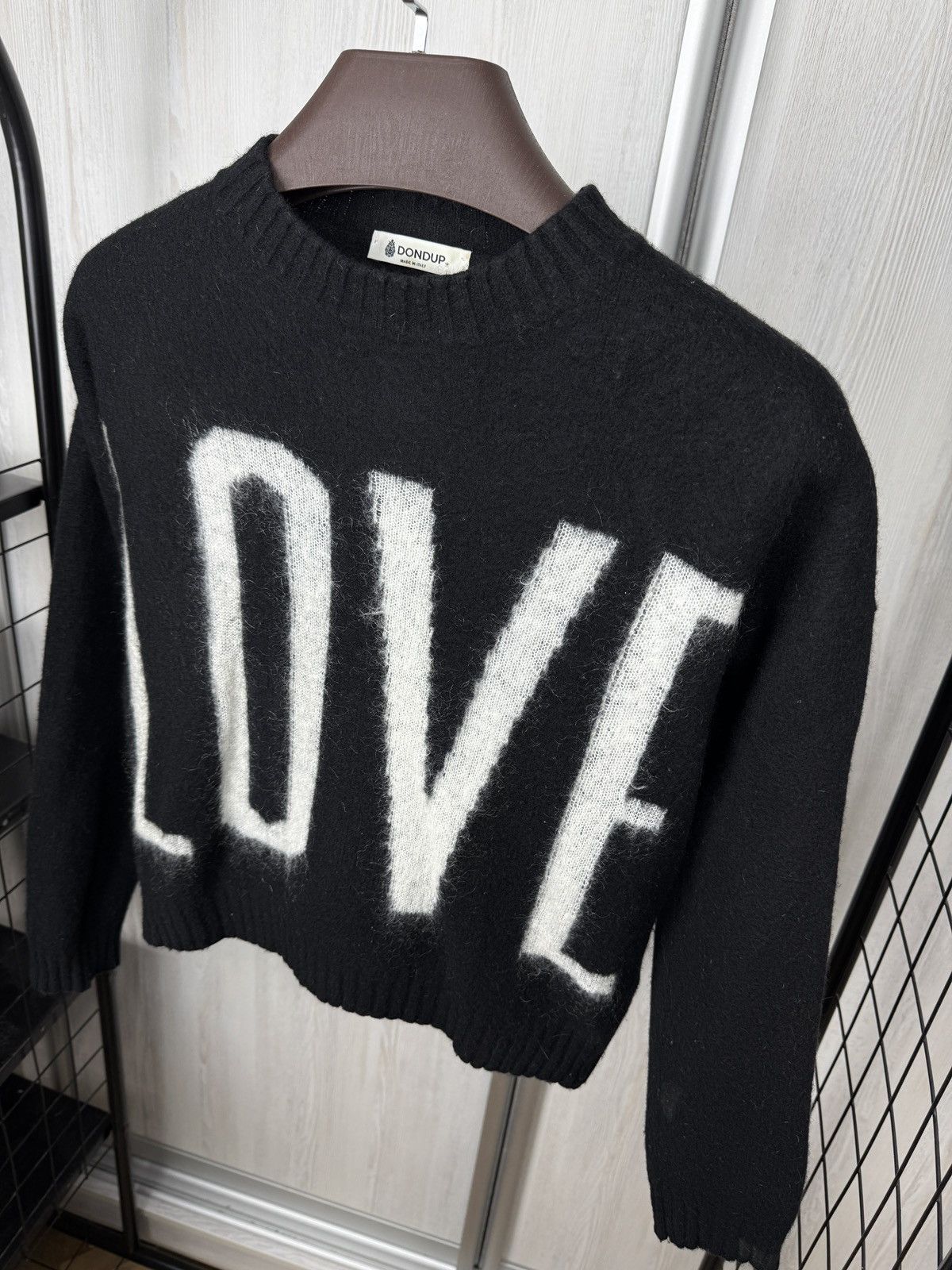 Dondup Dondup “LOVE” big logo wool cashmere mohair sweater Size XS / US 0-2 / IT 36-38 - 4 Thumbnail