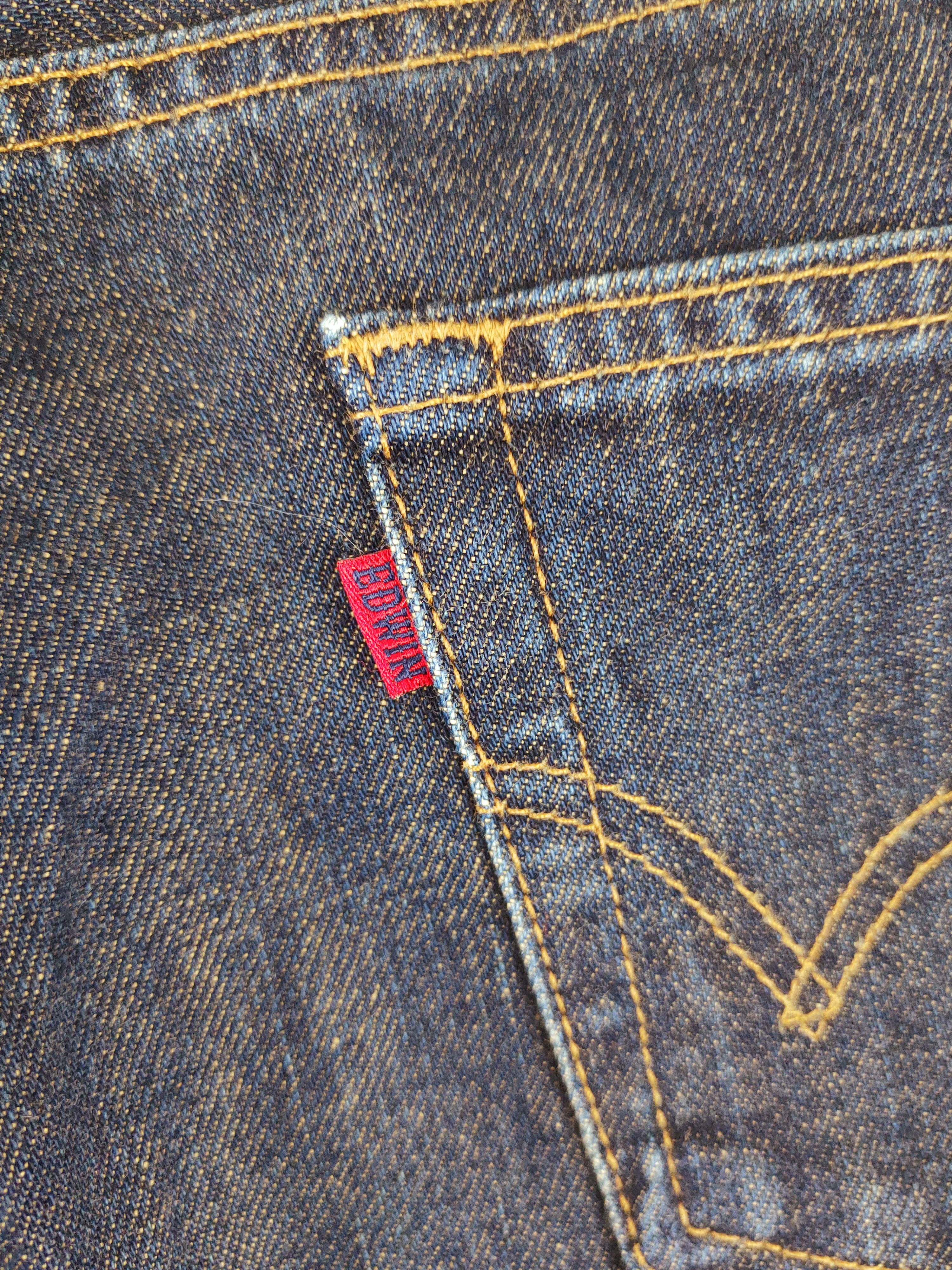 Edwin Edwin Dark Blue Distressed Ripped Jeans #S2678 Size US 30 / EU 46 - 11 Thumbnail