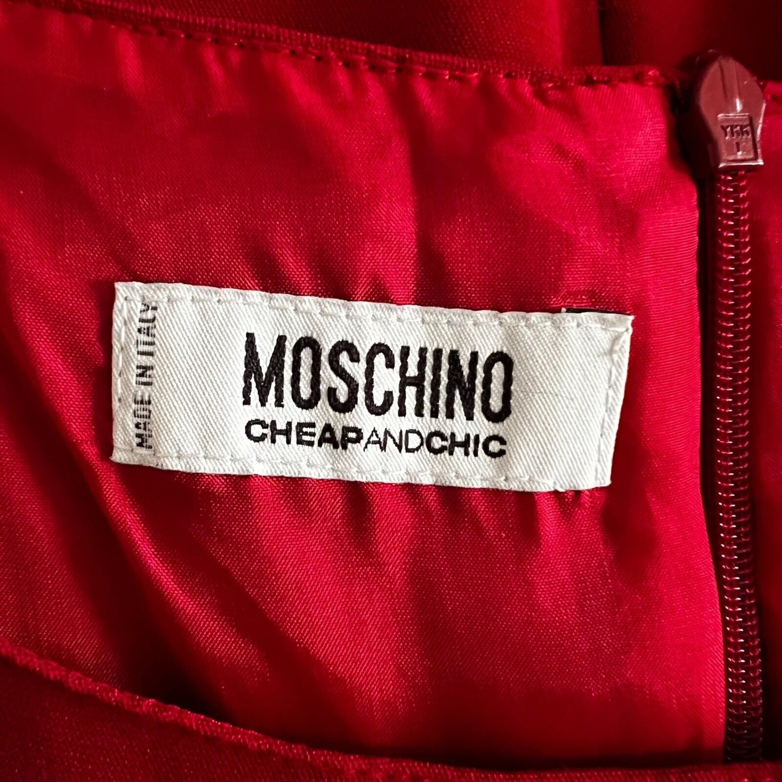 Moschino MOSCHINO CHEAP AND CHIC Red Sleeveless Mini Dress, US6/IT4o Size M / US 6-8 / IT 42-44 - 3 Thumbnail