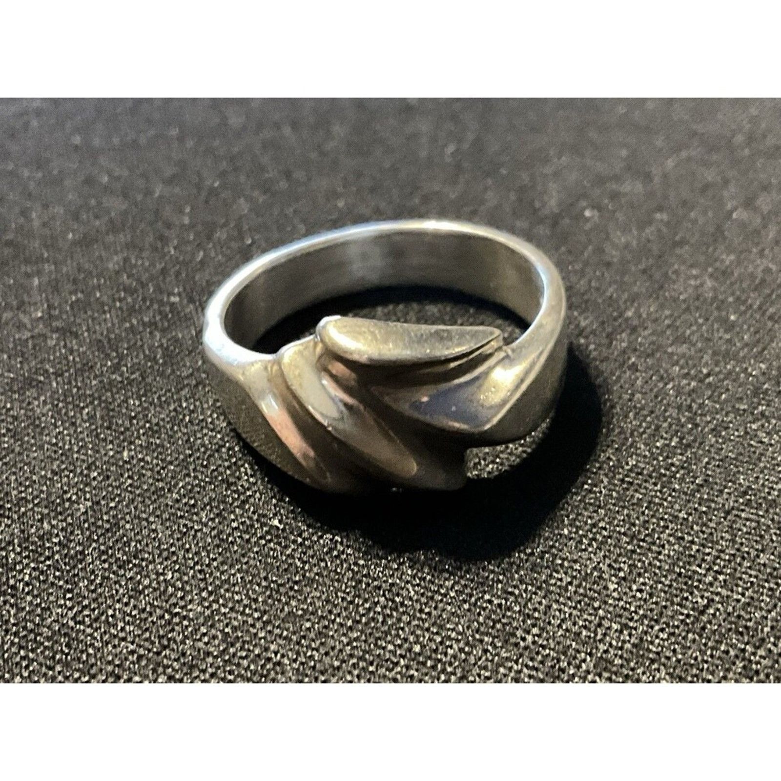 Other 925 Sterling Silver Mexico Ribbed State Ring Size 10 Size ONE SIZE - 1 Thumbnail