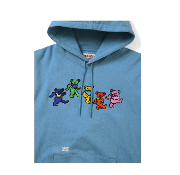 thisisneverthat Thisisneverthat X Greatful Dead Dancing Bear Hood Blue • M Size US M / EU 48-50 / 2 - 2 Thumbnail