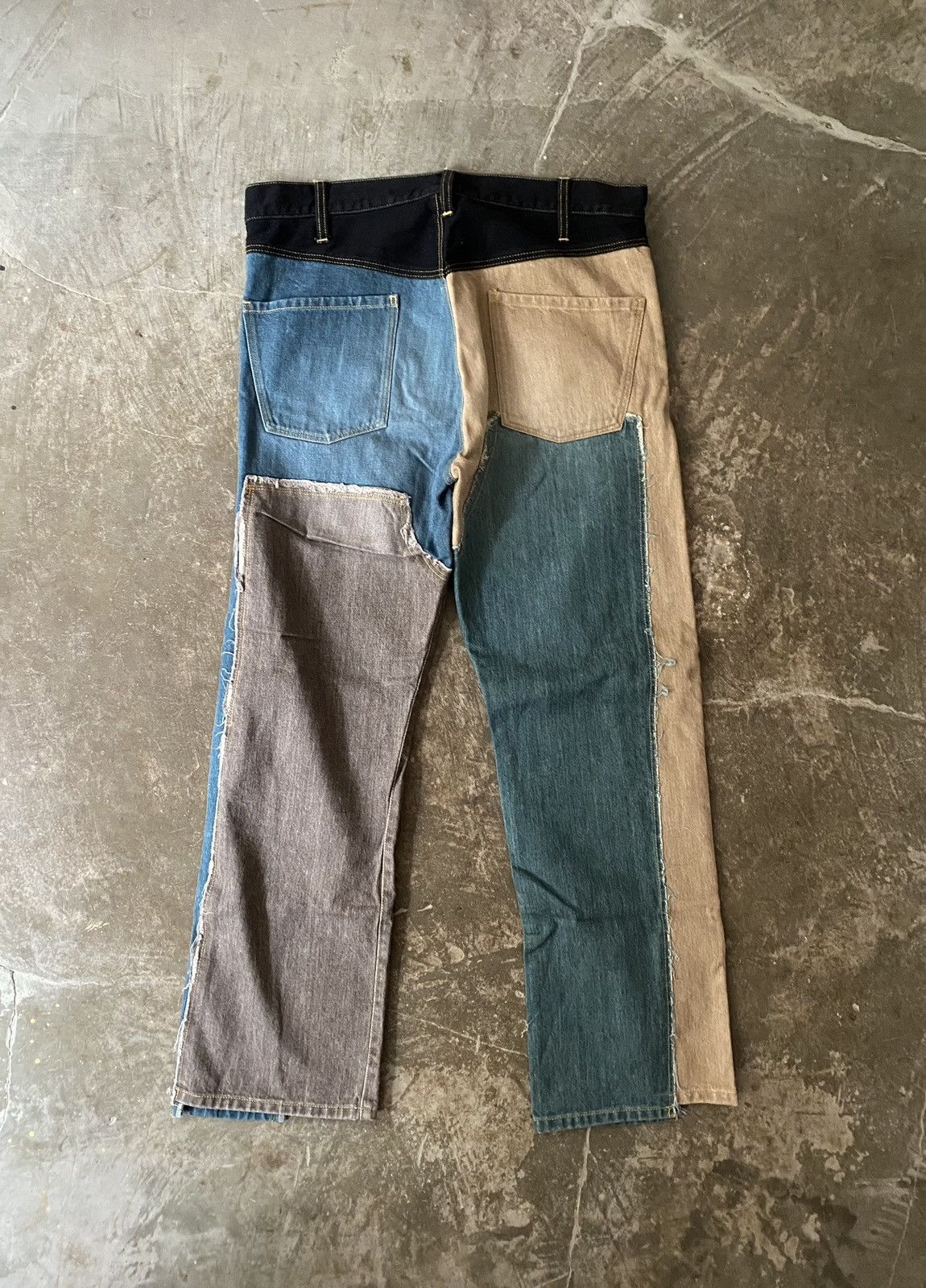 Japanese Brand Khoki Denim Patchwork Jeans Kapital Sillage Kiko Kostadinov Size US 34 / EU 50 - 7 Thumbnail