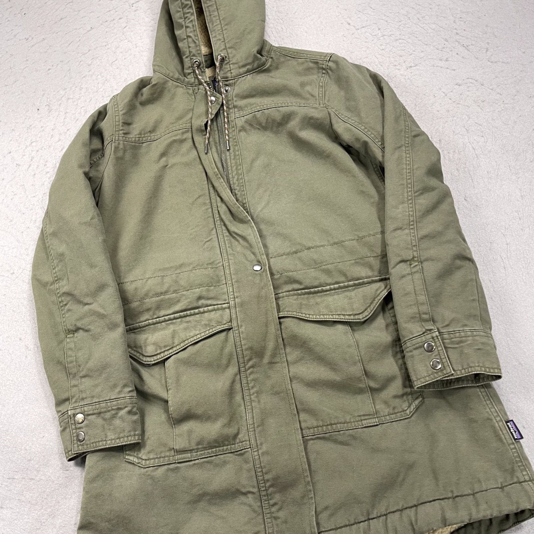 Patagonia Patagonia Jacket Womens Small Green Prairie Dawn Hooded Zip Fleece Line Size S / US 4 / IT 40 - 3 Thumbnail