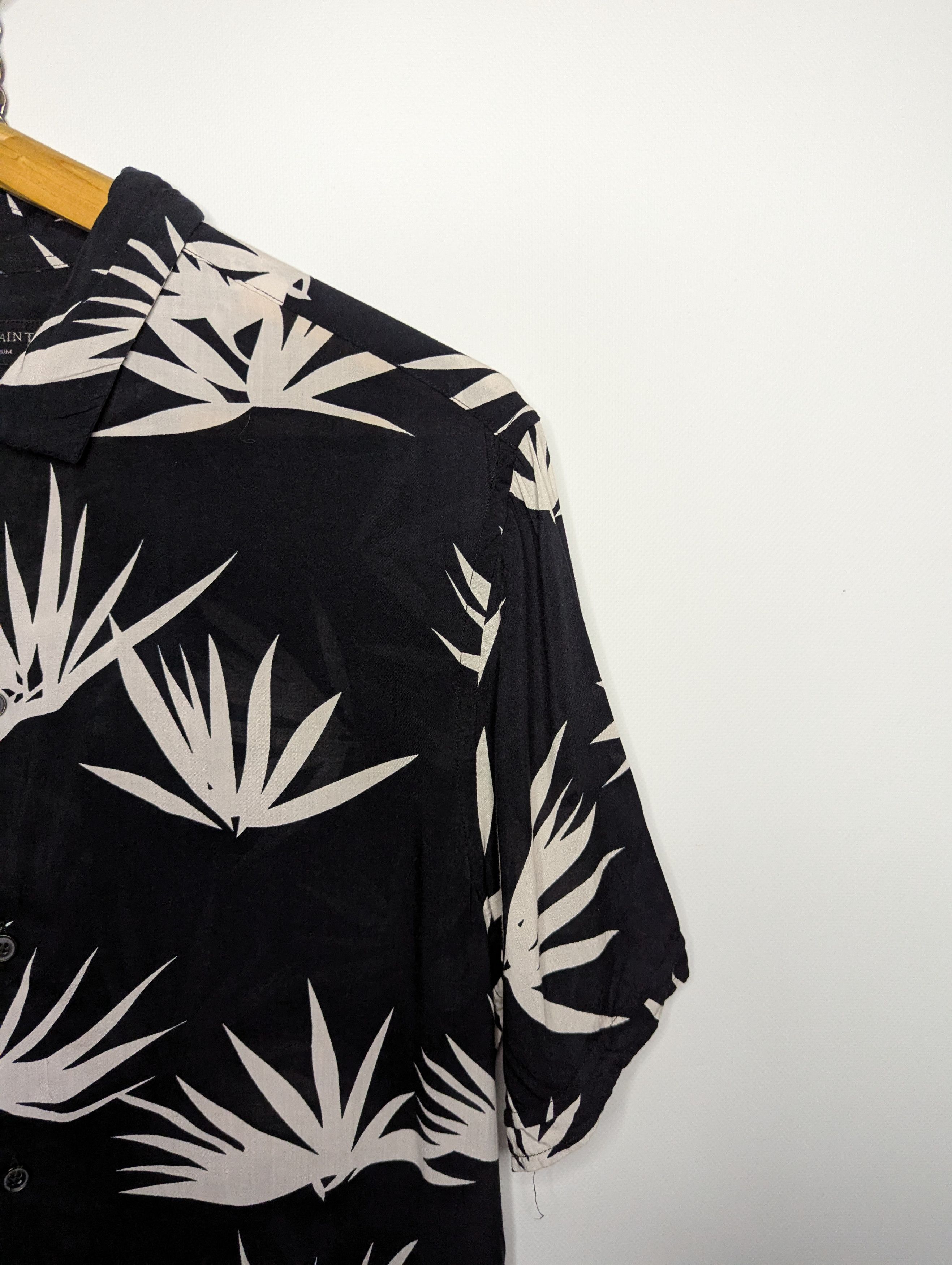 Allsaints ALLSAINTS BHUTAN Men`s Palm Tree Hawaiian Shir Size US M / EU 48-50 / 2 - 8 Thumbnail