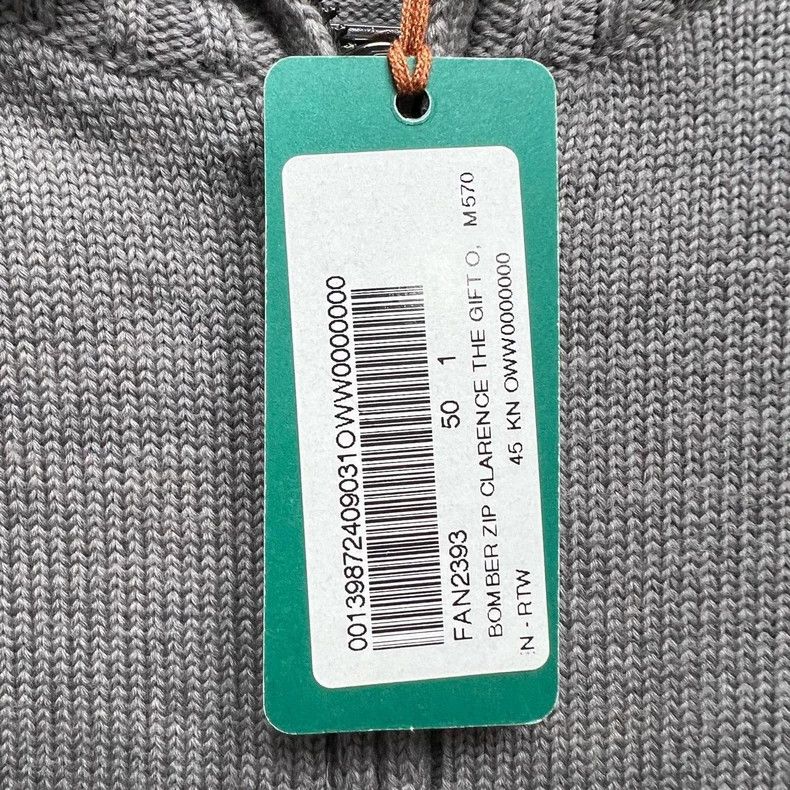 Loro Piana LORO PIANA size50 Light grey knit sweater with zipper Size US M / EU 48-50 / 2 - 4 Thumbnail