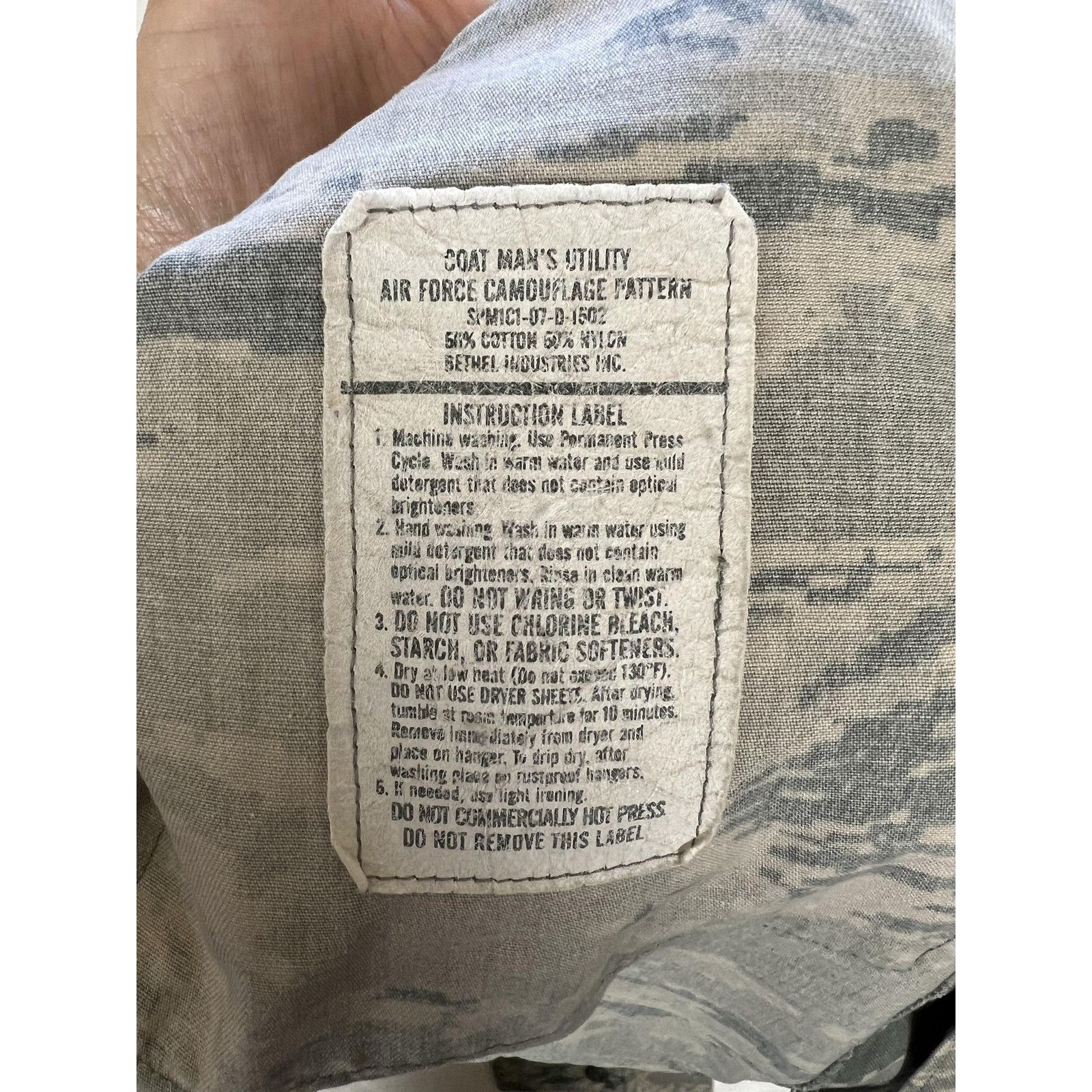 Other US Air Force Coat Mens 38 Long Camo ABU Tiger Stripe Utility Size US S / EU 44-46 / 1 - 7 Thumbnail