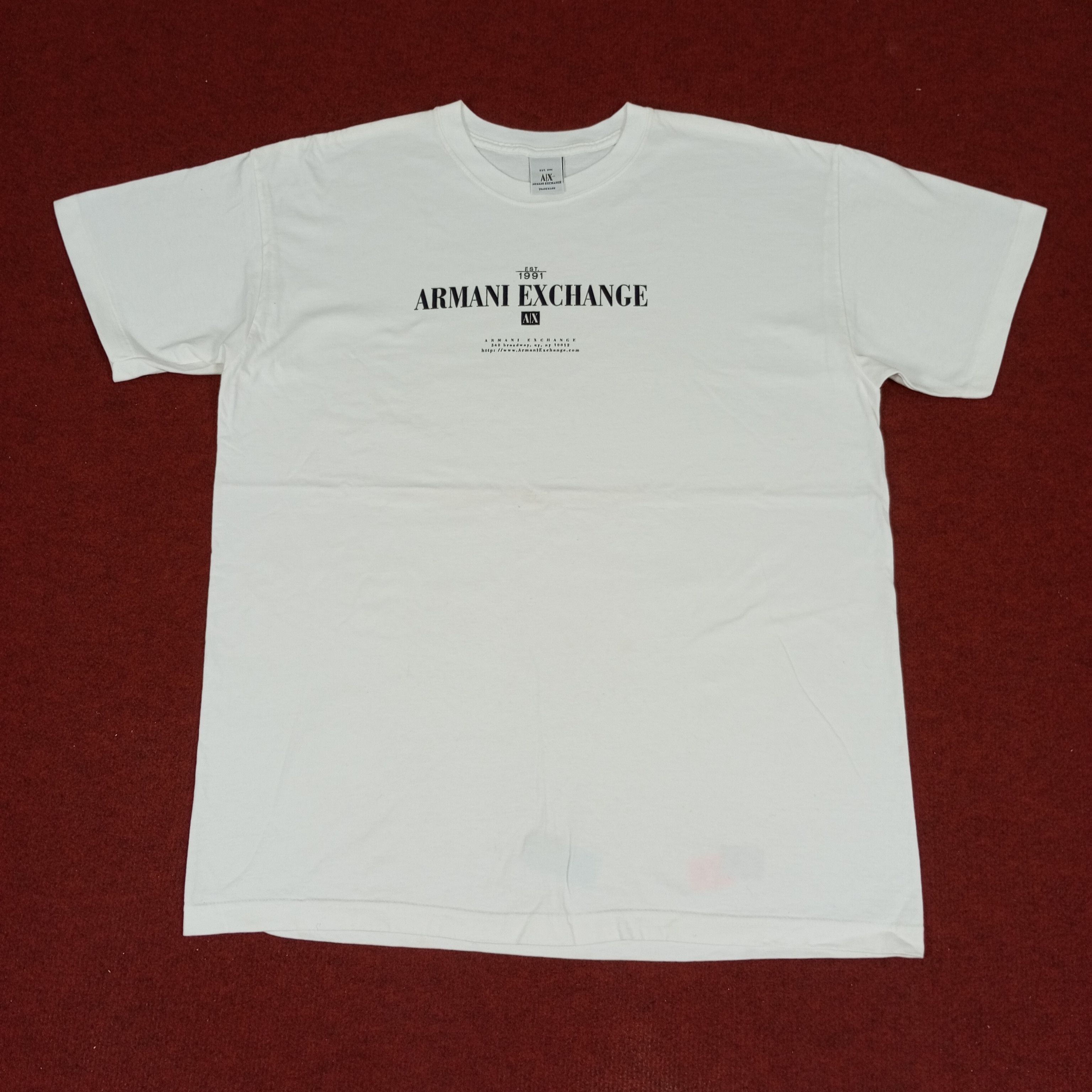 Armani Exchange × Vintage Armani Exchange Fashion Designer Brand Tshirt Size US L / EU 52-54 / 3 - 1 Thumbnail