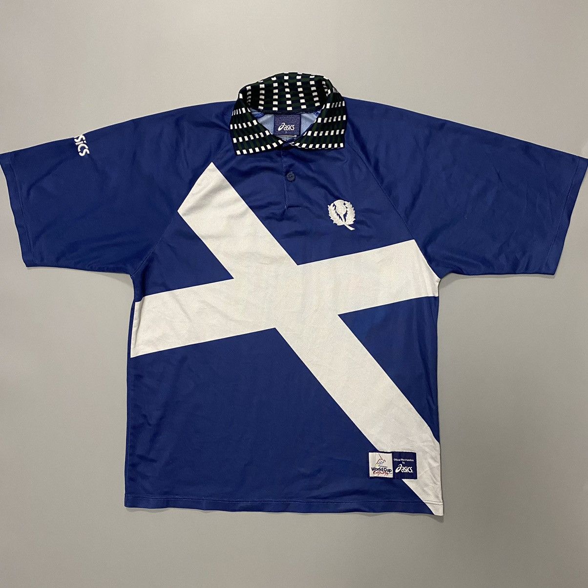 Asics Asics Scotland Team World Cup 1999 Cricket Vintage Jersey Size US L / EU 52-54 / 3 - 1 Thumbnail