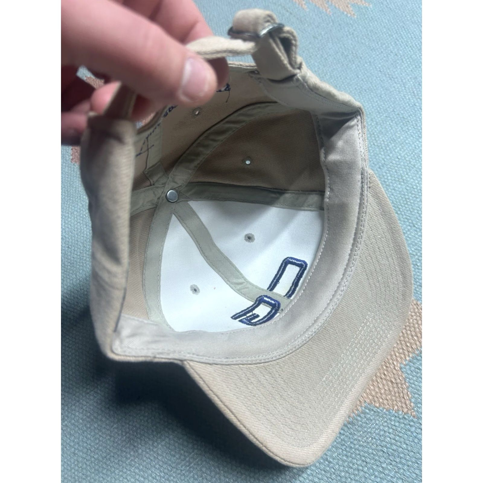 Roper VINTAGE Unbranded Strapback Hat Beige Men Adjustable CG commercial wire rope lifting & rigging specialists cap cap? Size ONE SIZE - 7 Thumbnail