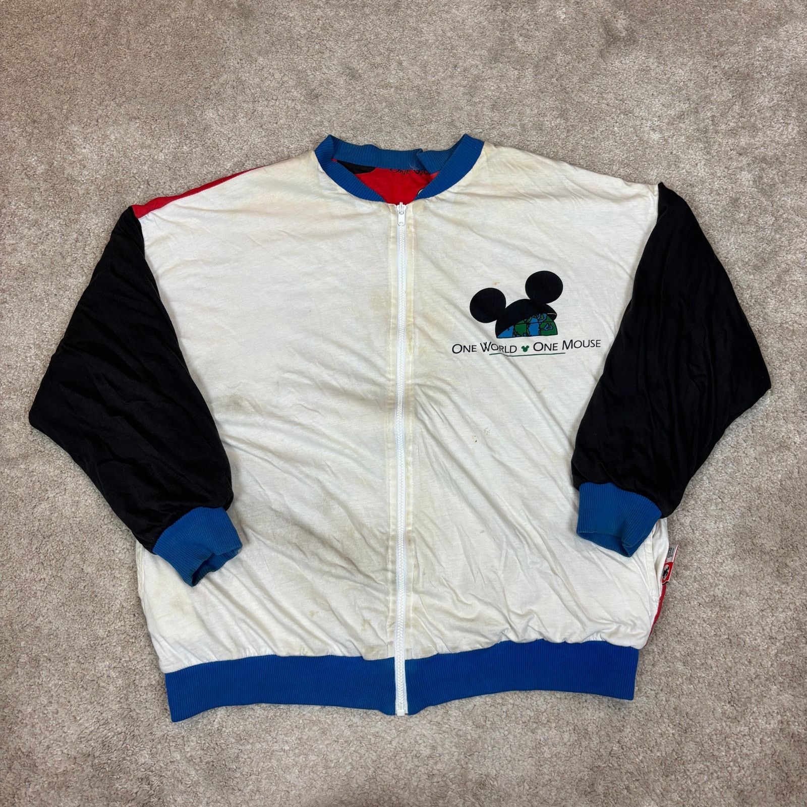 Disney Vintage 90s Mickeys Reversible Bomber AOP Jacket Men's XL Size US XL / EU 56 / 4 - 3 Thumbnail