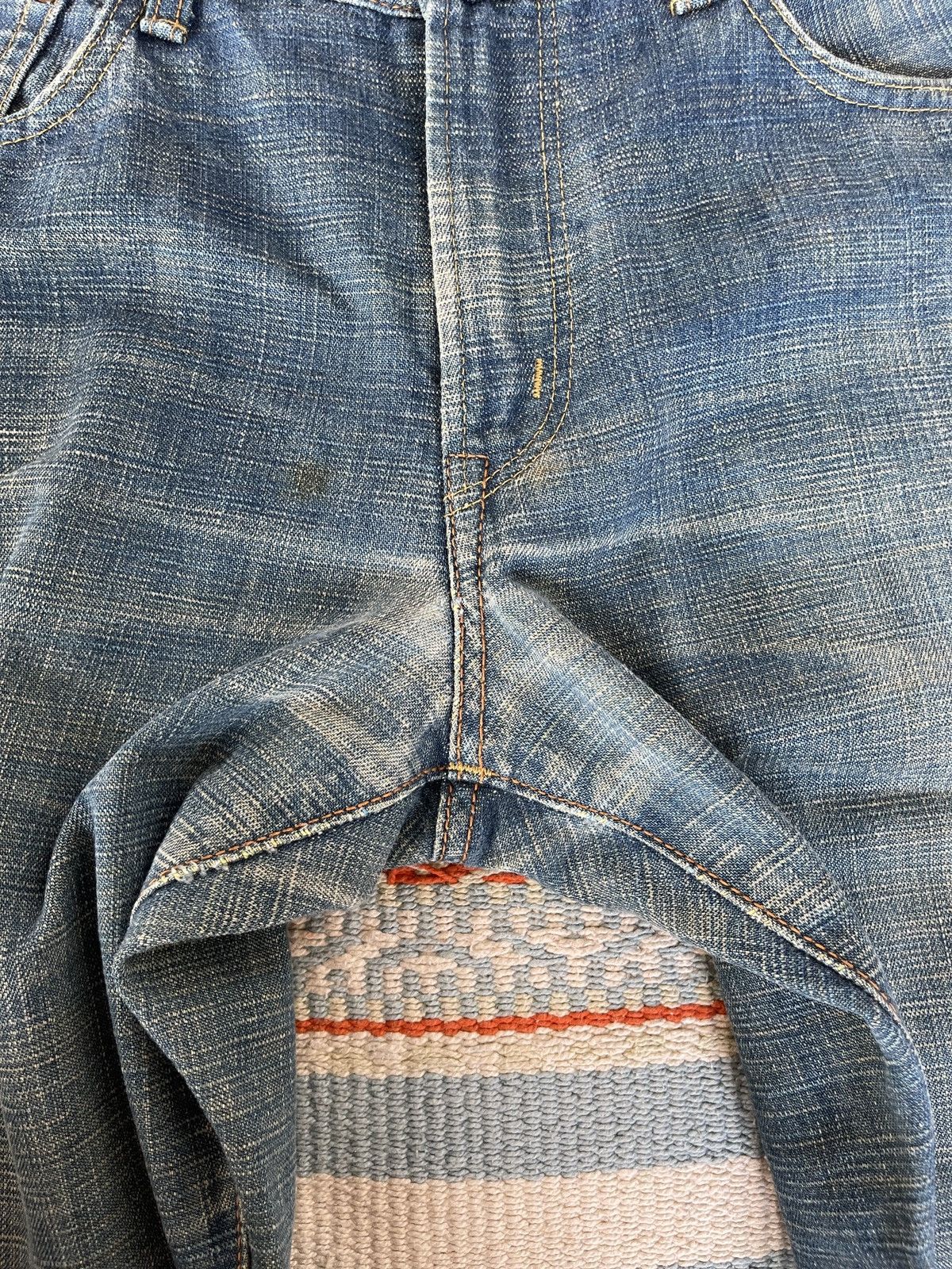Edwin Rare‼️Vintage 90s🔥EDWIN🔥13oz Grand Blue Selvedge Denim Size US 33 - 10 Thumbnail
