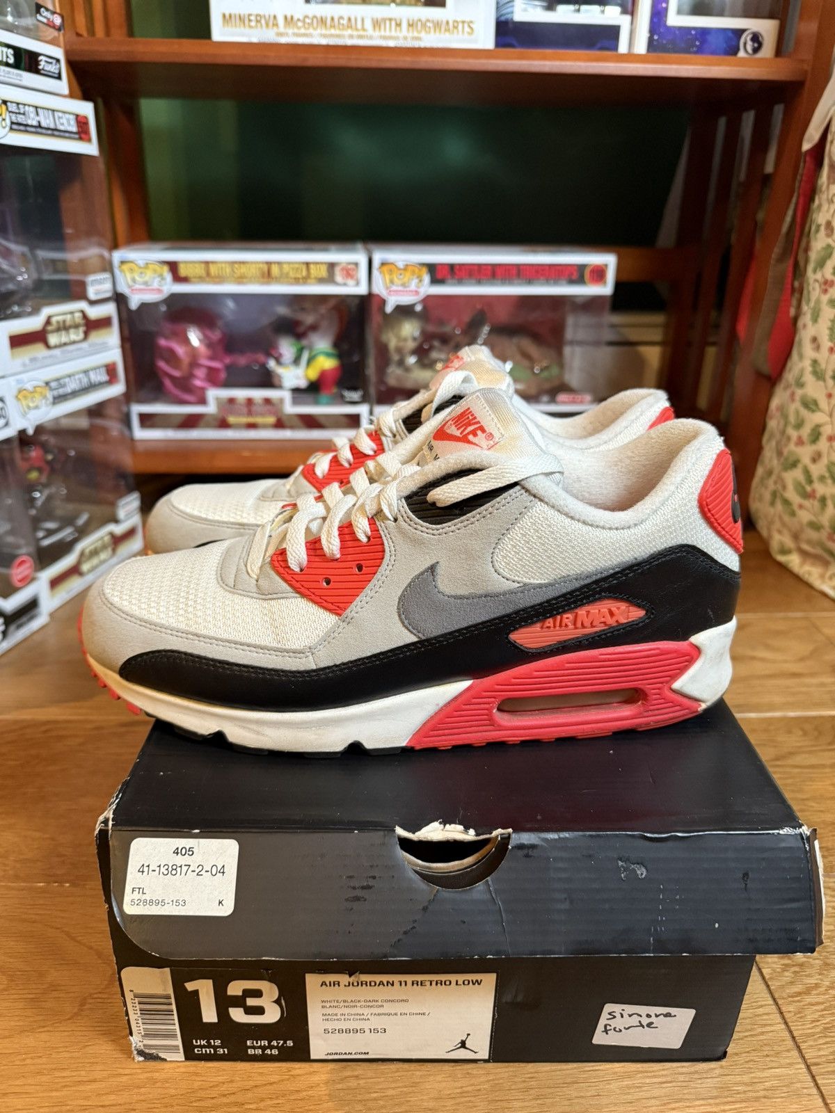 Nike Nike Air Max 90 OG “Infrared” 2015 Size US 10 / EU 43 - 4 Thumbnail