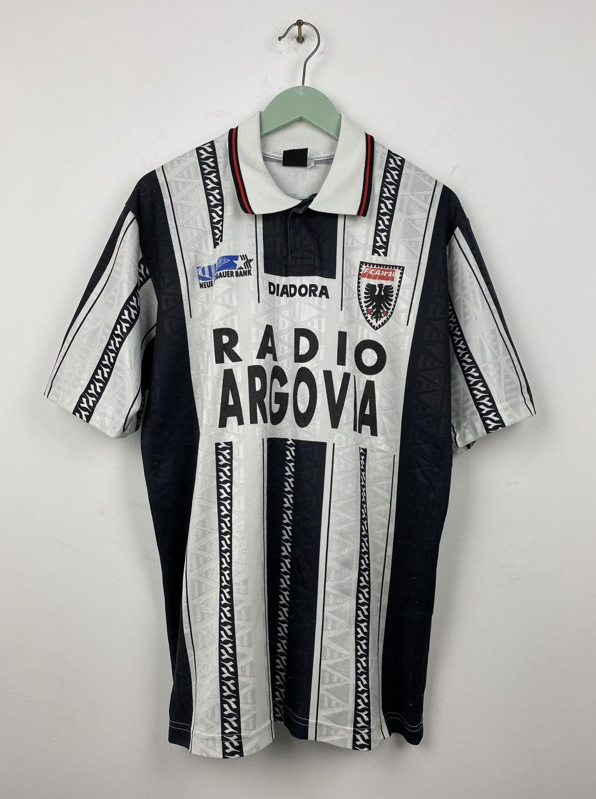 Diadora Vintage FC Aarau 1996 1997 #16 De Napoli Match Issue Jersey Size US L / EU 52-54 / 3 - 2 Thumbnail